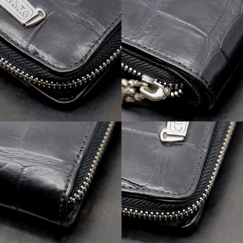 Chrome Hearts Chrome Hearts Alligator Square Zip Wallet Size ONE SIZE - 6 Thumbnail