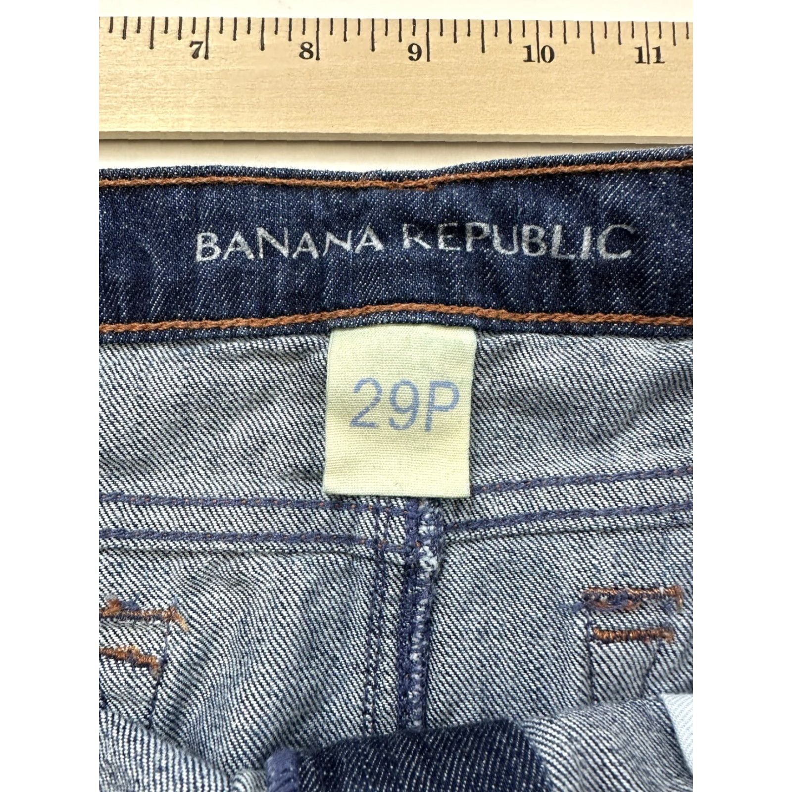 Banana Republic Banana Republic Skirt Womens 29 Denim Mini High Rise Blue Cotton Denim Zip Short Regular 29 Women Banana Republic No Vintage Deconstructed Size 29" - 2 Thumbnail
