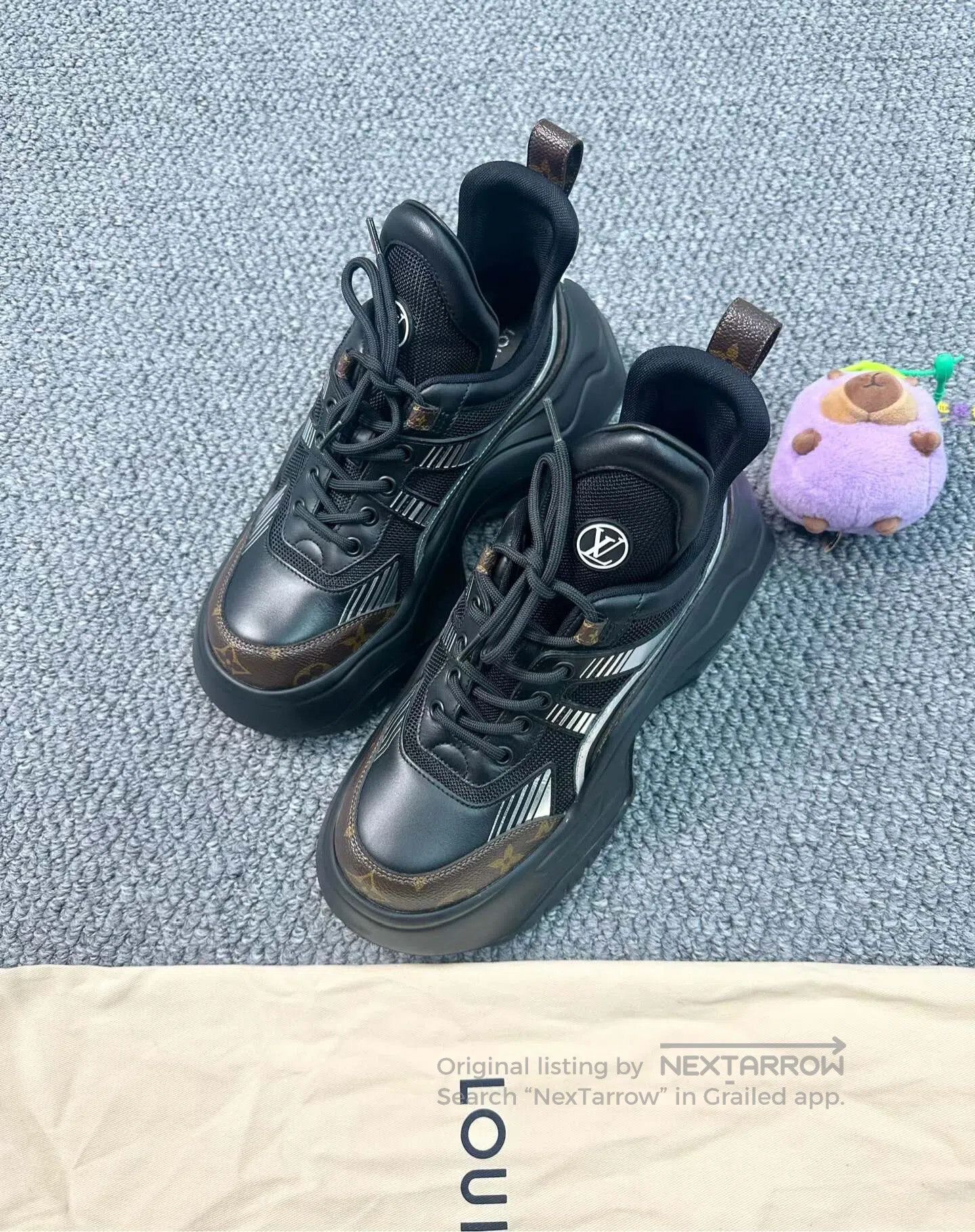 Louis Vuitton Louis Vuitton Black Dad Shoes| Size US 8 / IT 38 - 1 Thumbnail