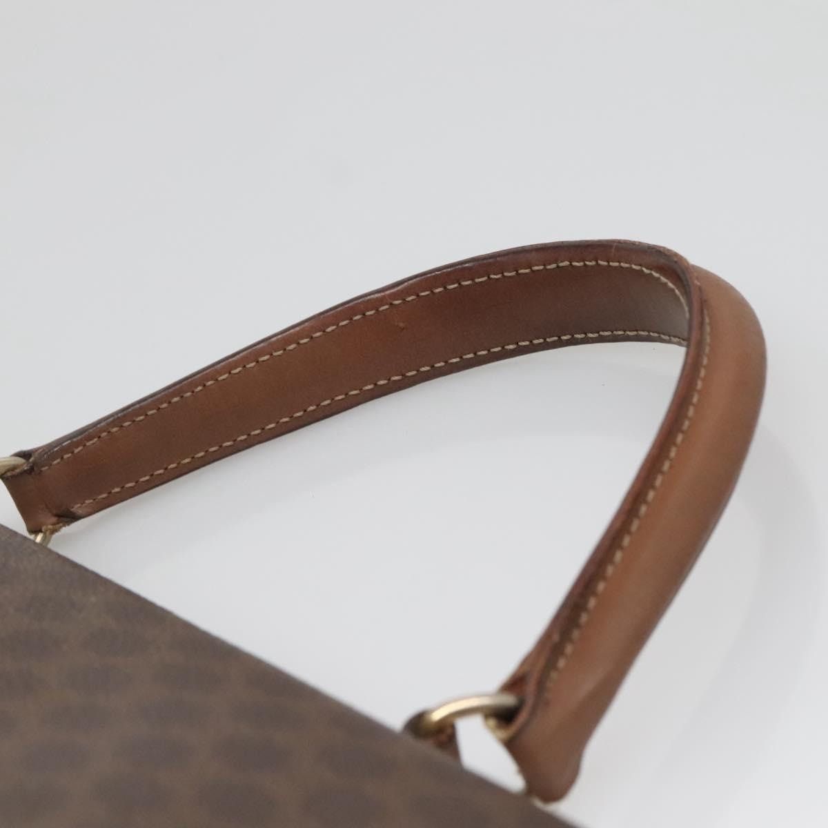 Celine CELINE Macadam Canvas Hand Bag Pvc Leather Brown Gold Size ONE SIZE - 8 Thumbnail