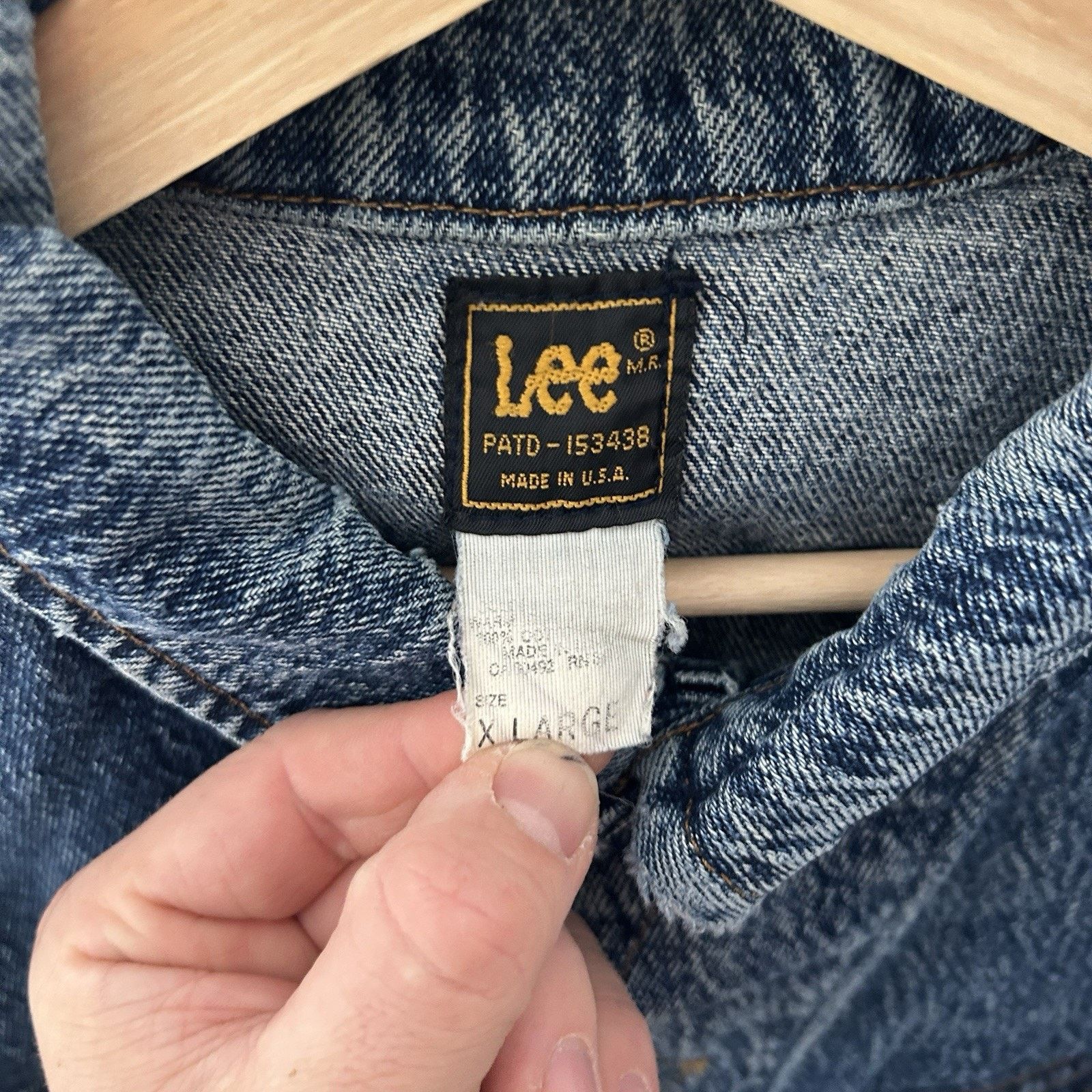 Lee Vintage Lee Riders Denim Trucker Jacket “Acid Wash" Size US XL / EU 56 / 4 - 3 Thumbnail