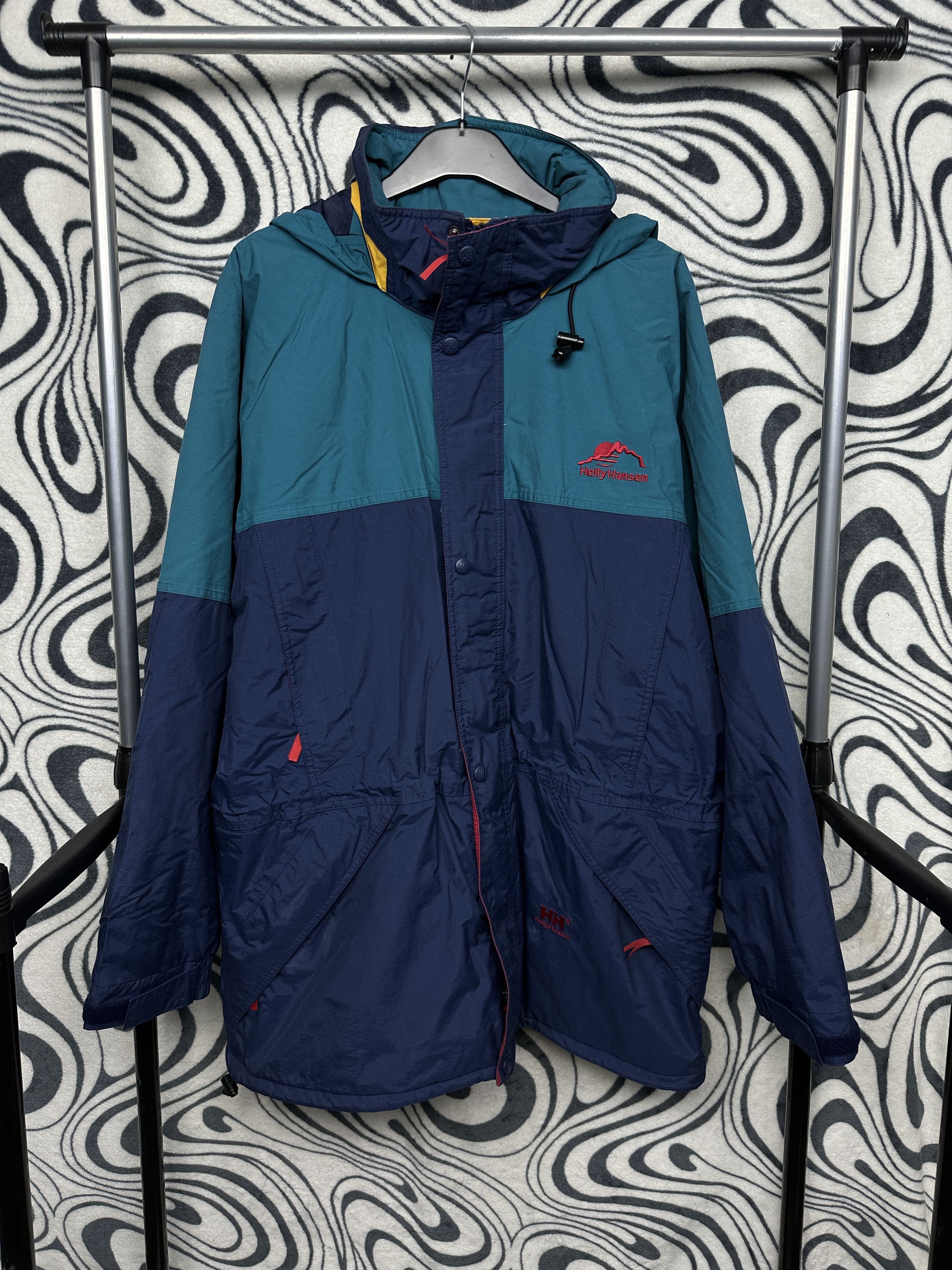 Helly Hansen Helly Hansen 90s Vintage Mens Windbreaker Jacket Size US L / EU 52-54 / 3 - 1 Thumbnail