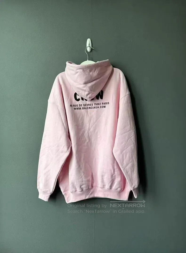 Balenciaga Balenciaga Pink Crew Hoodie Size US XS / EU 42 / 0 - 2 Thumbnail