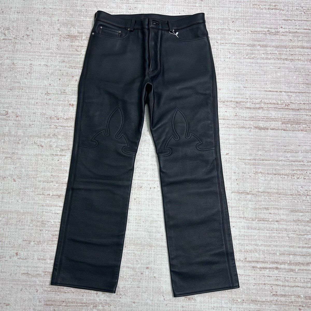 Brand New Chrome Hearts Flerknee Leather Pants