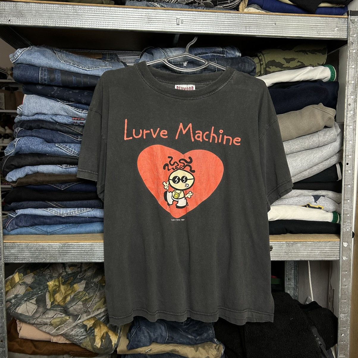 Cartoon Network Vintage Lurve Machine 1997 Carlton Cards Big logo cartoon te Size US L / EU 52-54 / 3 - 1 Thumbnail