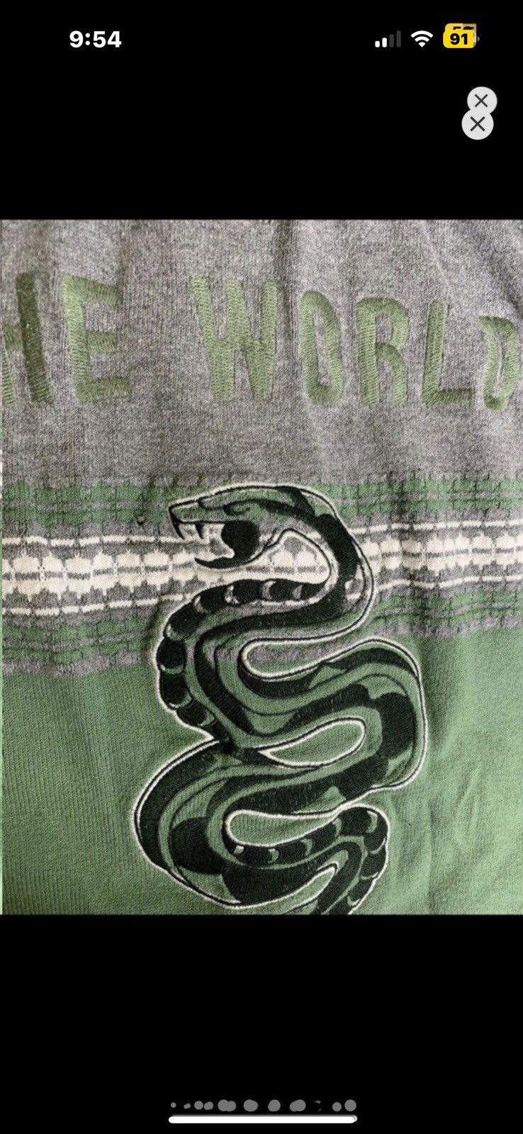 Vintage ***FINAL DROP***RARE FIRETRAP “WORLD IS YOURS” ZIP KNIT M Size US M / EU 48-50 / 2 - 12 Thumbnail