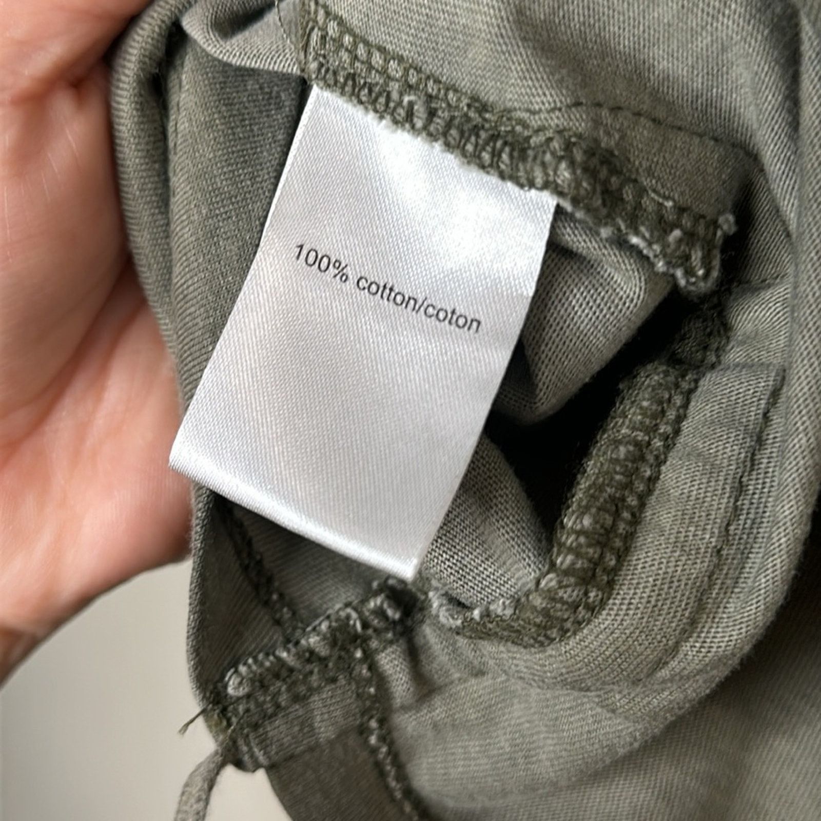 Pam & Gela Pam & Gela Scoop Neck Dress Ruched 1/2 Sleeve Khaki Green SM Size S / US 4 / IT 40 - 11 Thumbnail
