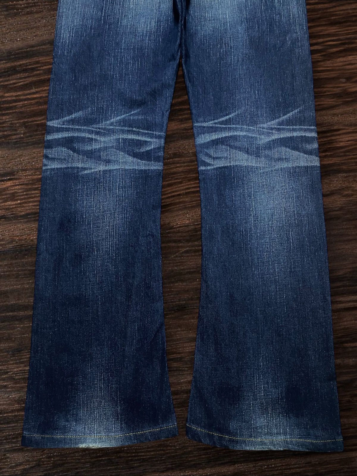 MOUSSY Moussy Vintage Distressed Faded Wash Flare Woman Jeans Size US 30 / EU 46 - 6 Thumbnail