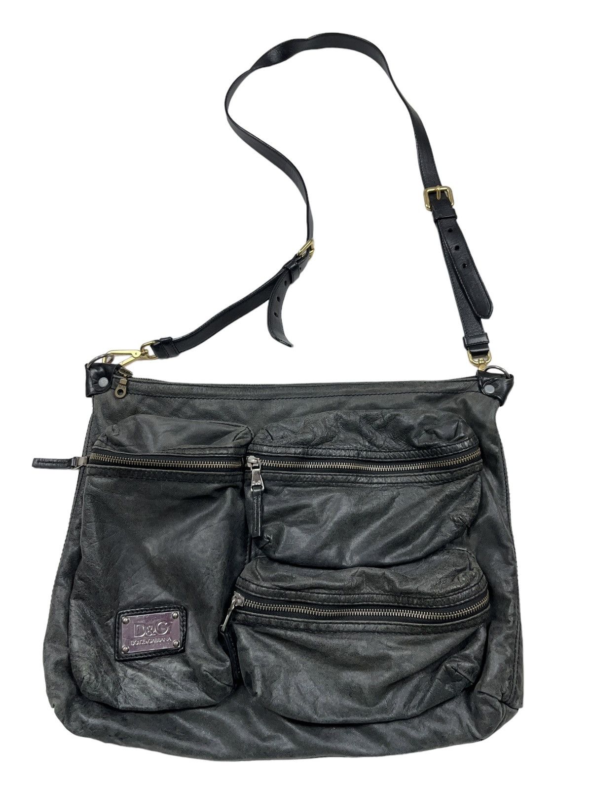 Dolce & Gabbana Dolce & Gabbana Archival Leather Bag Multi Pocket Size ONE SIZE - 1 Thumbnail