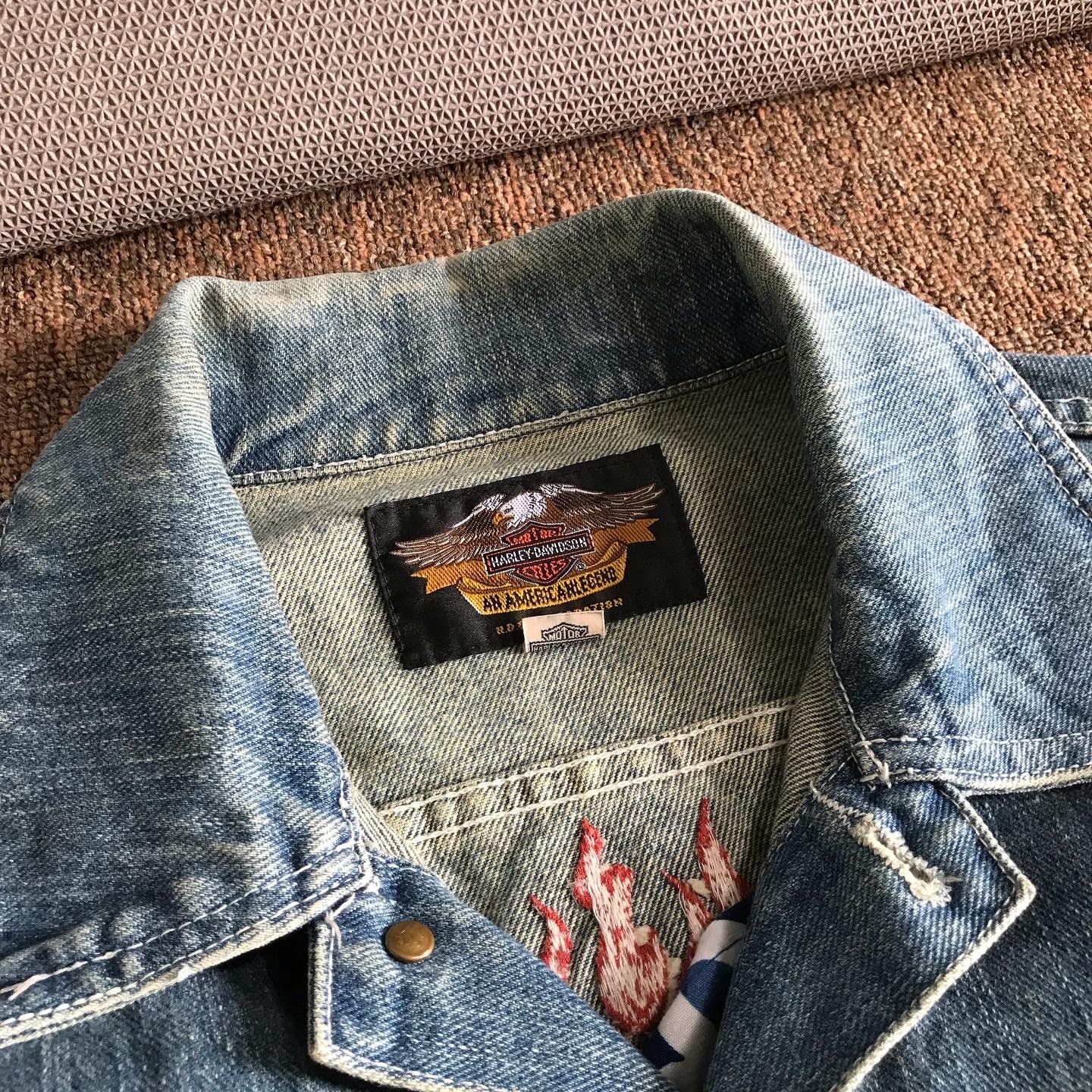 Harley Davidson × Vintage ❌SOLD OUT❌ Vintage Harley Davidson Denim CHROME SWEET CHROME Size US M / EU 48-50 / 2 - 8 Thumbnail