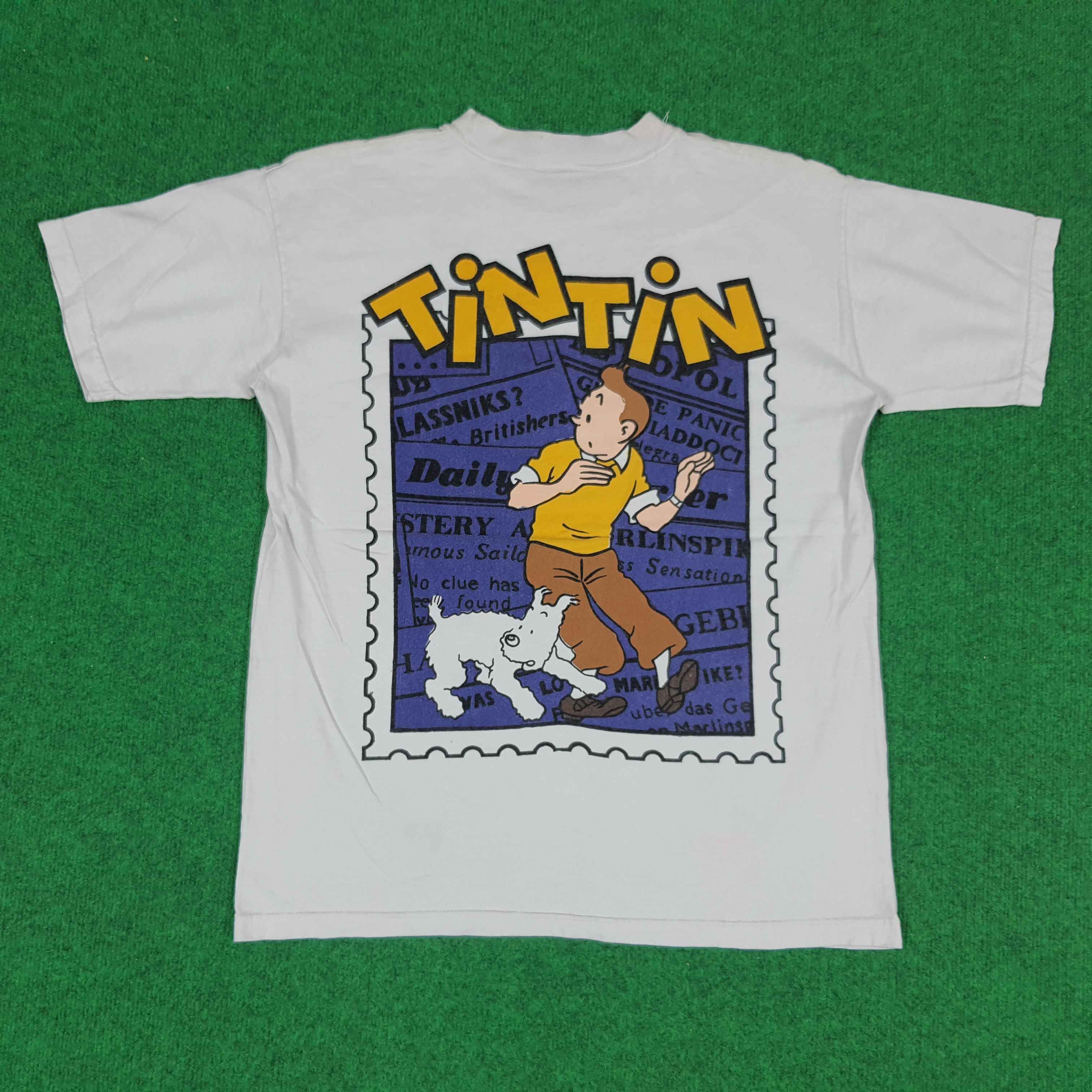 Vintage Vintage Adventure of TinTin Photo Stamp Tees Size US M / EU 48-50 / 2 - 3 Thumbnail