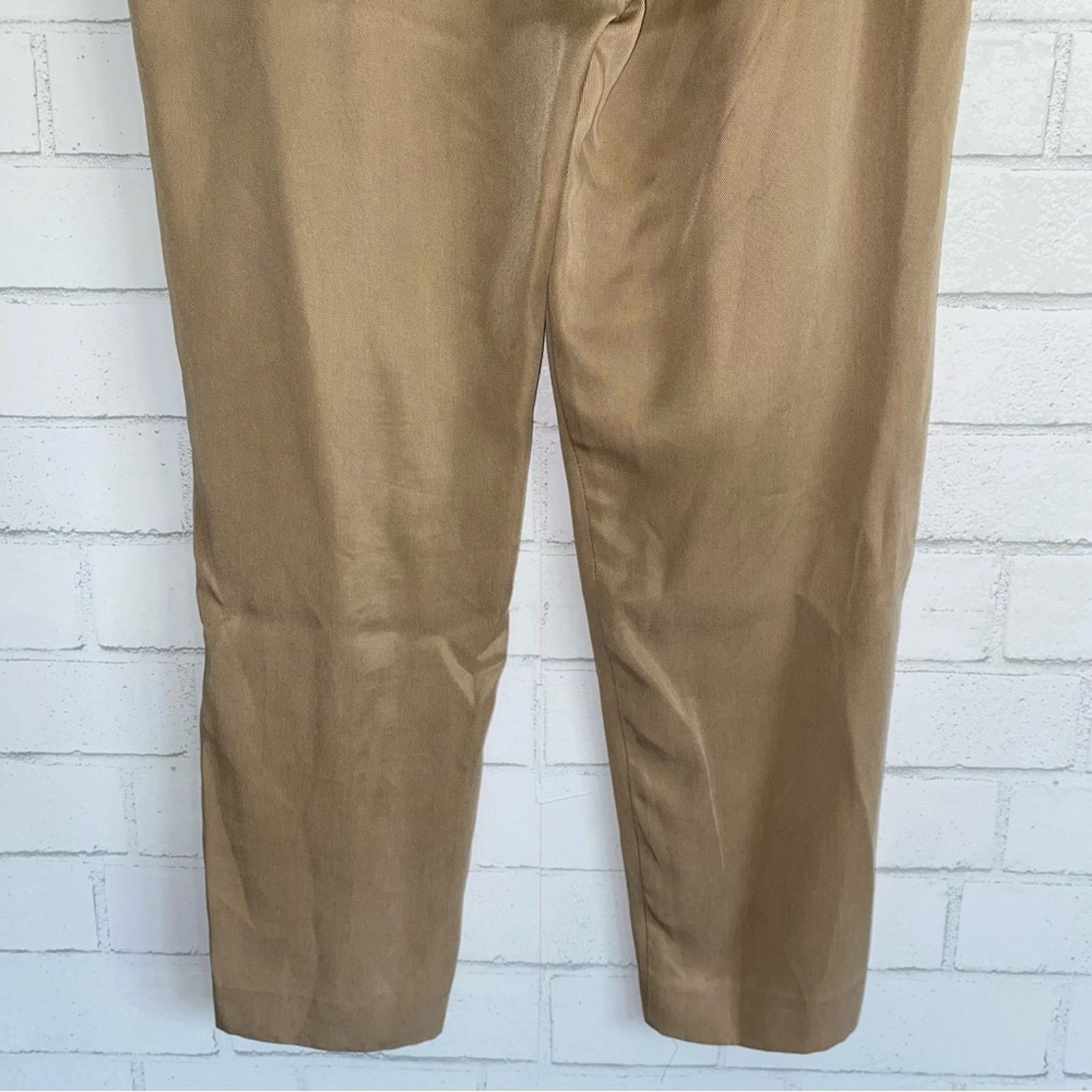 Aritzia BABATON Aritizia $148 Conan Lyocell Tan Trouser Pants 6 EUC Size 28" / US 6 / IT 42 - 5 Thumbnail