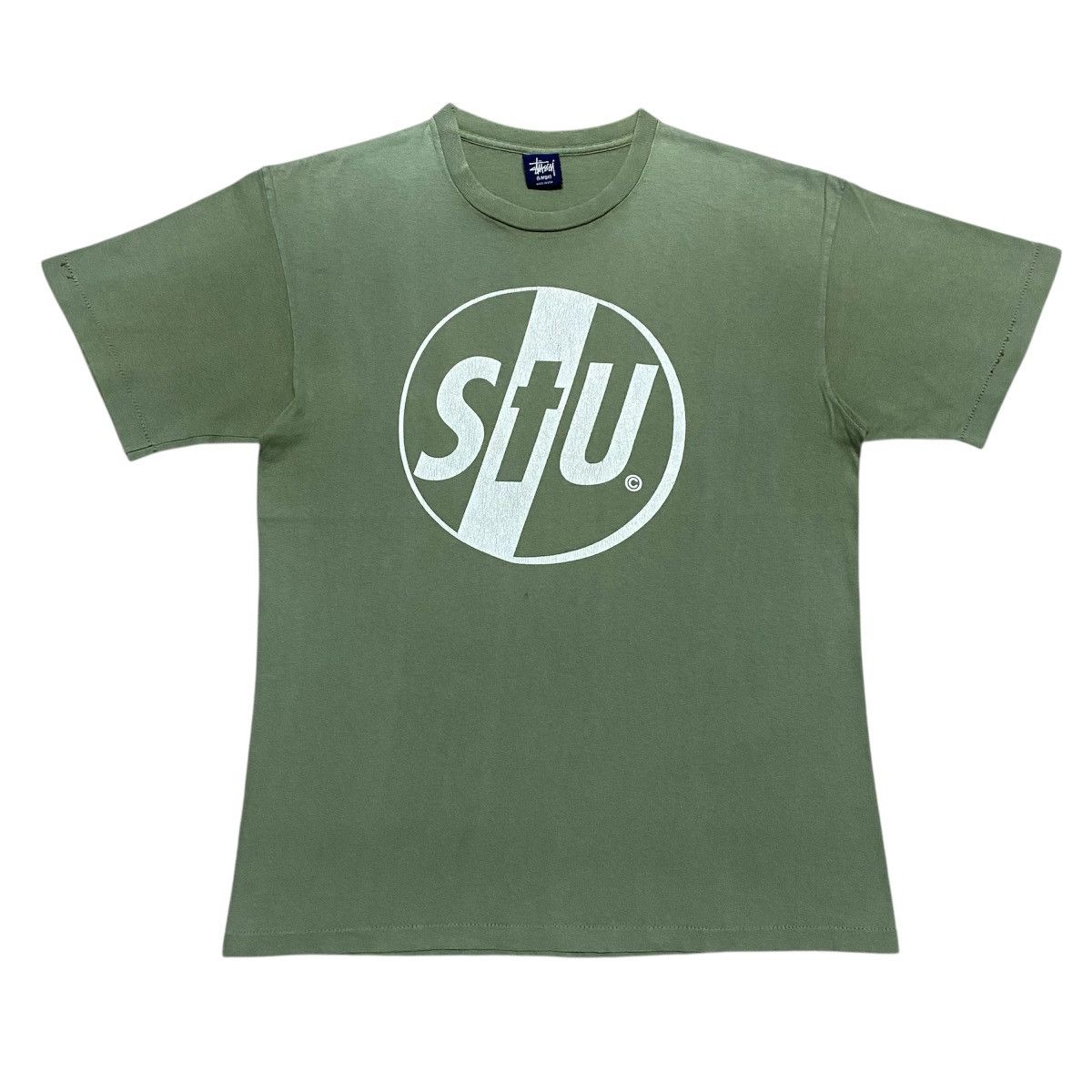 Stussy Rare‼️🔥Vintage Stussy Big SpellOut Distress T-Shirt Size US M / EU 48-50 / 2 - 1 Thumbnail