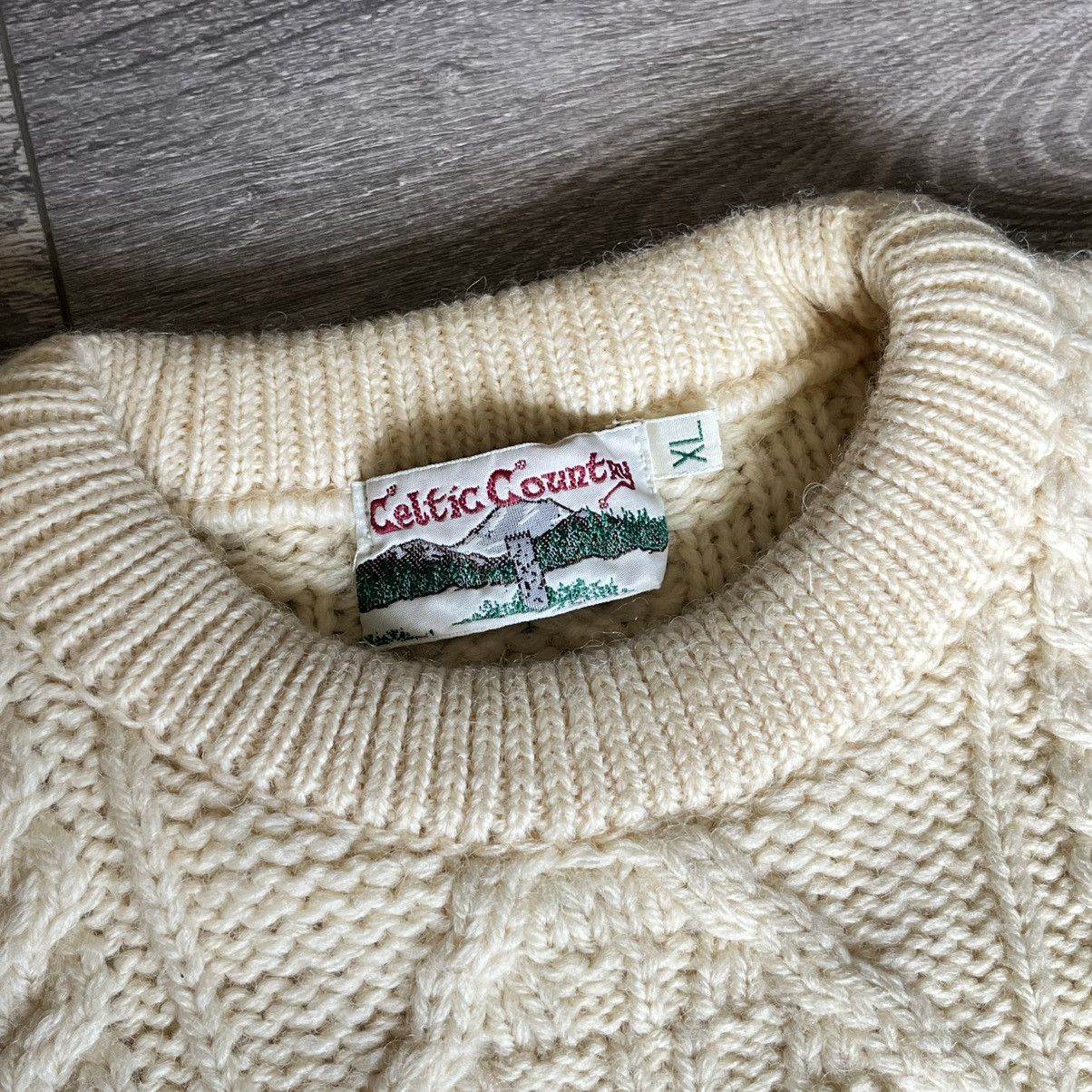 Aran Crafts Vintage Celtic Country Aran Crafts Wool Cable Knit Sweater Size US XL / EU 56 / 4 - 4 Thumbnail