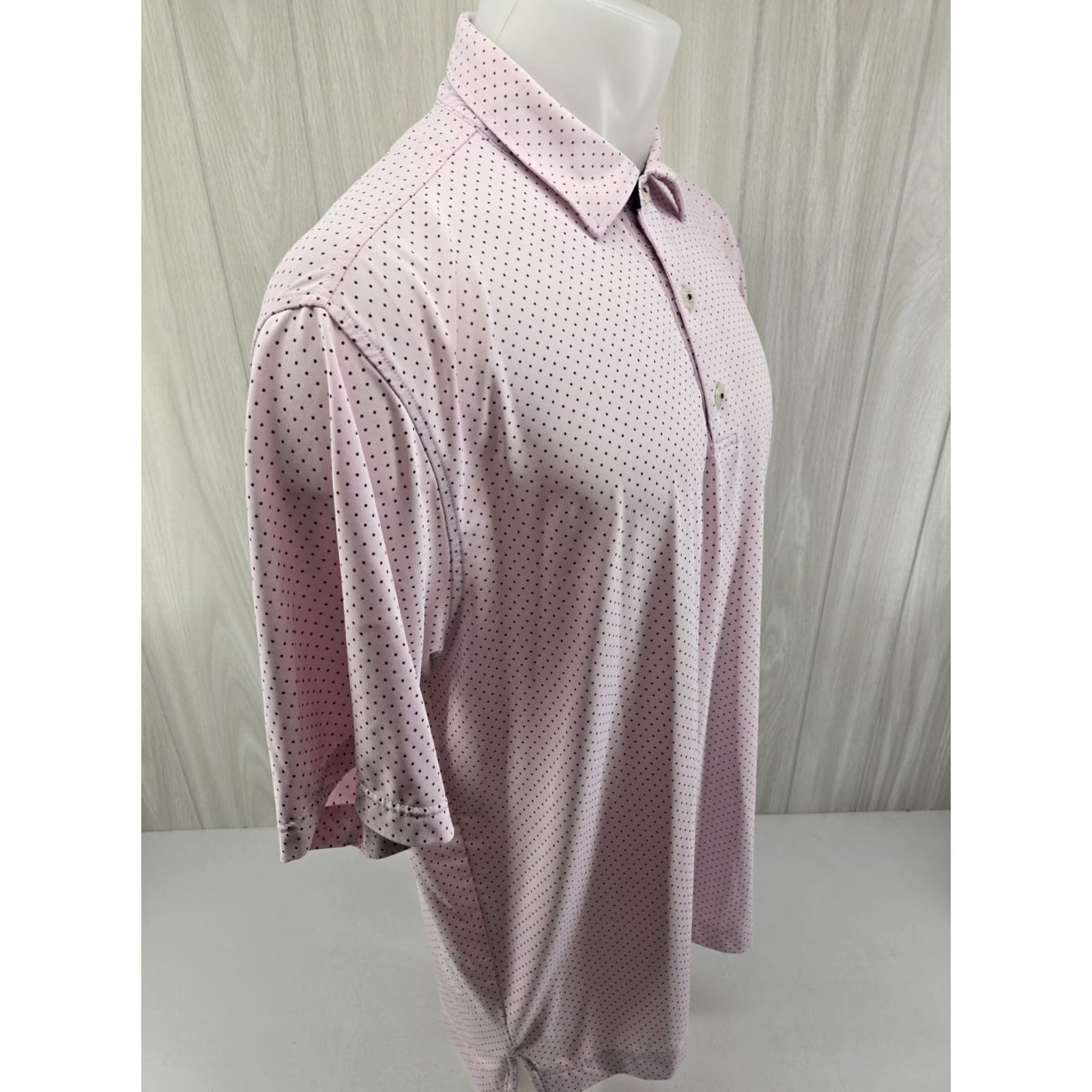Footjoy FootJoy Polo Shirt Mens L Pink Black Polka Dot Burnin g Tree Club Polo Shirt Mens L Pink Black Polka Dot Burnin g Tree Club Size US L / EU 52-54 / 3 - 7 Thumbnail