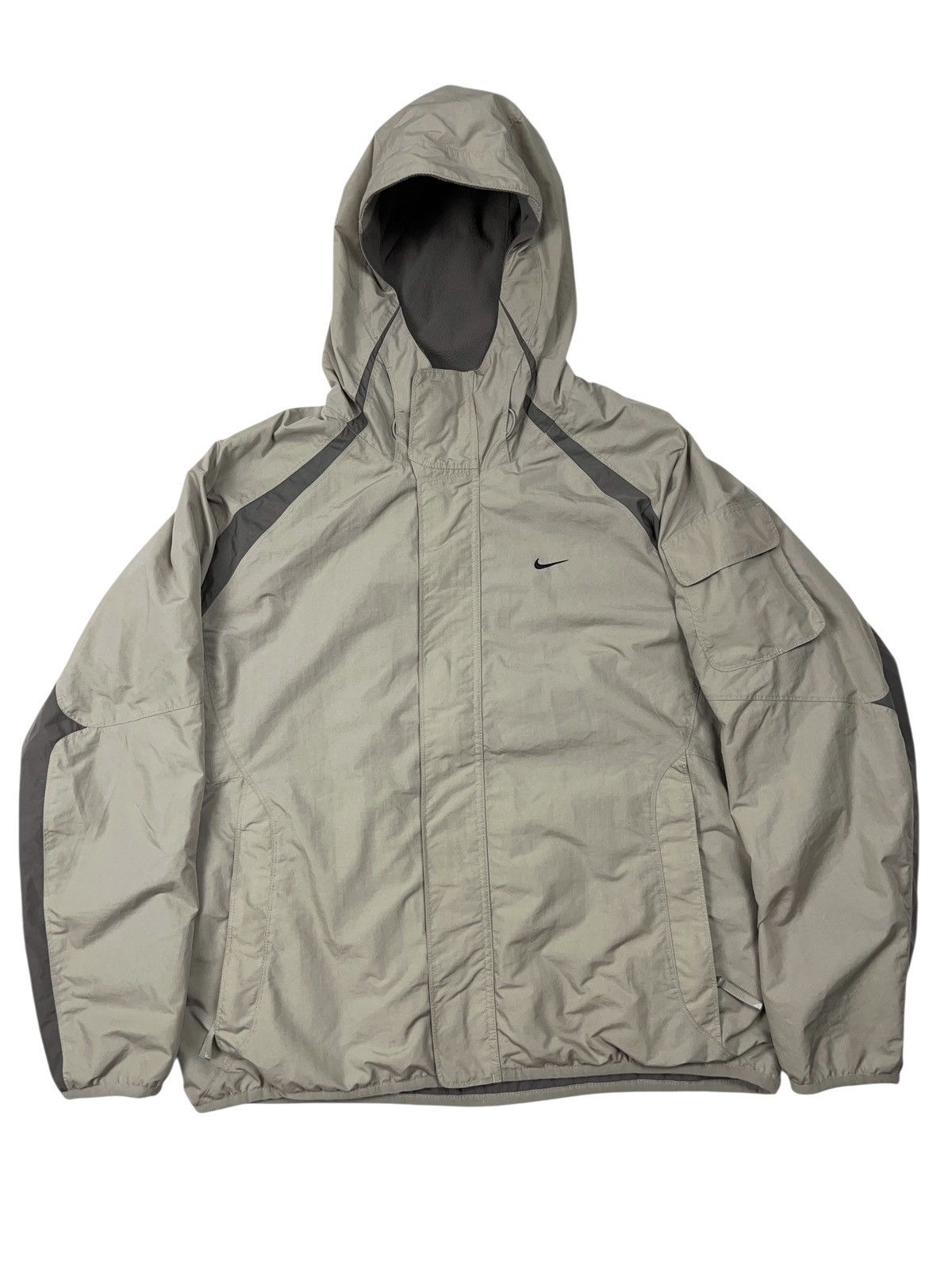 Nike Vintage y2k Nike Reversible Jacket Nylon/Fleece Size US L / EU 52-54 / 3 - 1 Thumbnail