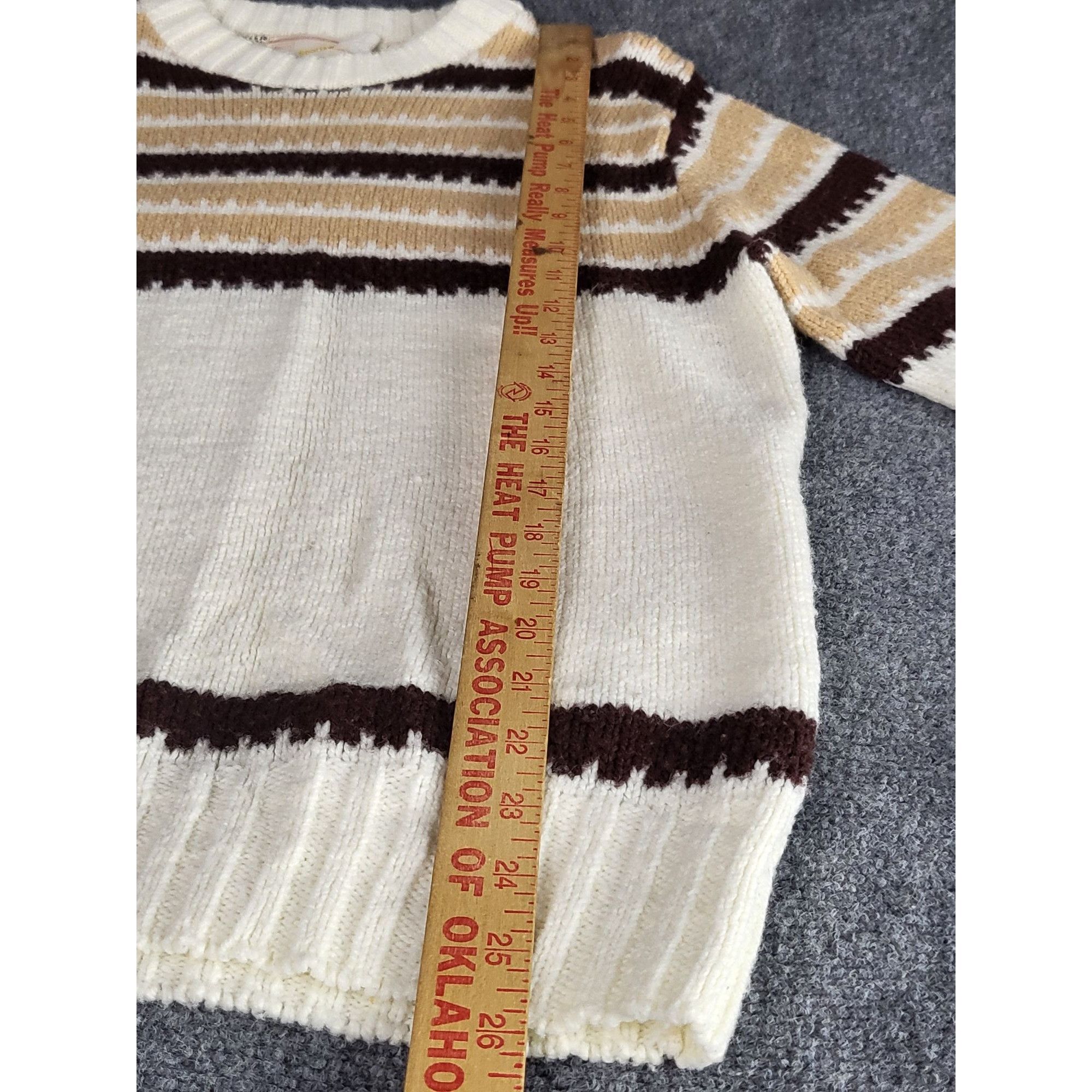 Sears Vintage Sears 70s Cable Knit Sweater Men Sz M Winter Brown W Size US M / EU 48-50 / 2 - 3 Thumbnail