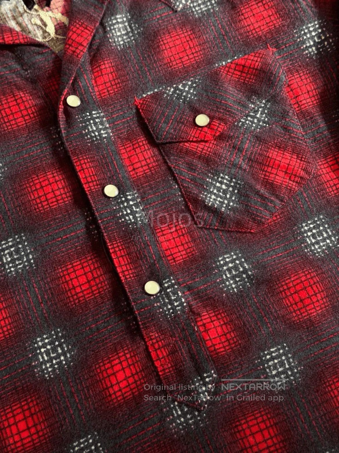 Number (N)ine Sz 4 Number Nine Half Button Fannel Plaid Shirt. Size US XL / EU 56 / 4 - 4 Thumbnail