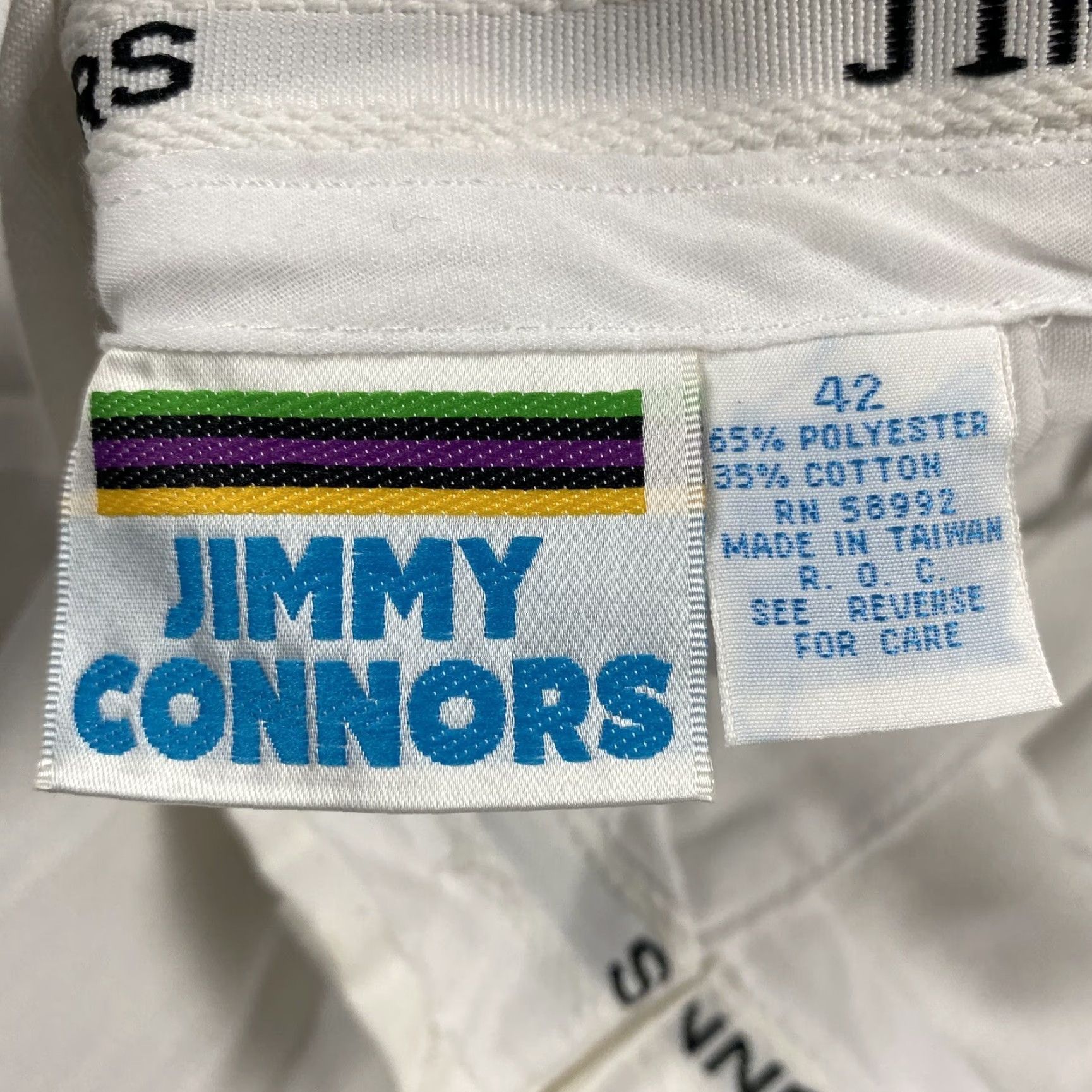 Vintage VINTAGE Jimmy Connors Shorts POLYCOTTON Herringbone 3" Inseam 42 White Mens Regular 42 Tennis Yacht Sailing Theme Size US 42 / EU 58 - 5 Thumbnail
