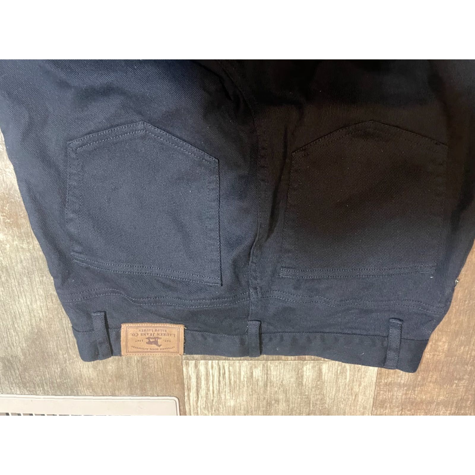 Ralph Lauren Lauren Ralph Lauren Jeans Womens Size 8 Black Denim Straight Pockets Zipper Modern Classic Regular China Leather? Size 30" / US 8 / IT 44 - 6 Thumbnail