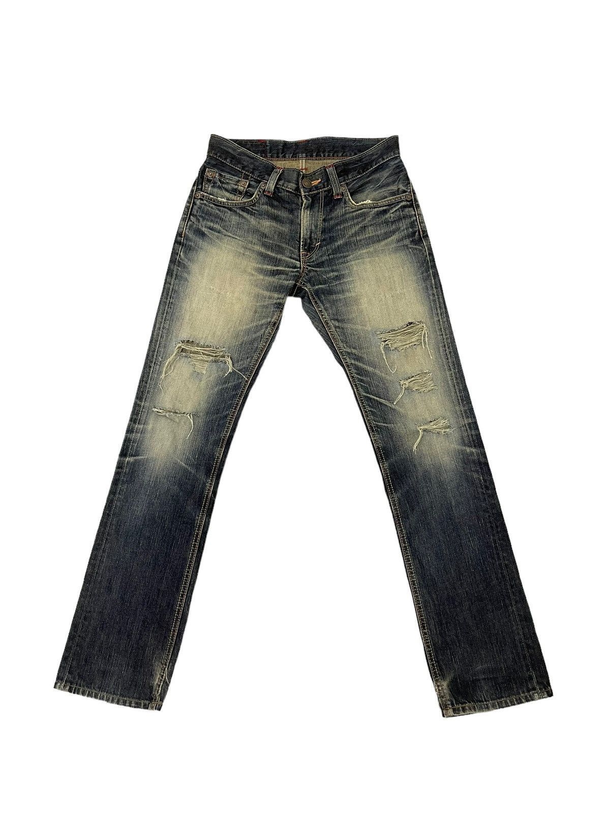 Edwin Distress Slim Jeans Edwin Japan Mud Wash Faded 8🟦2 Size US 30 / EU 46 - 1 Thumbnail