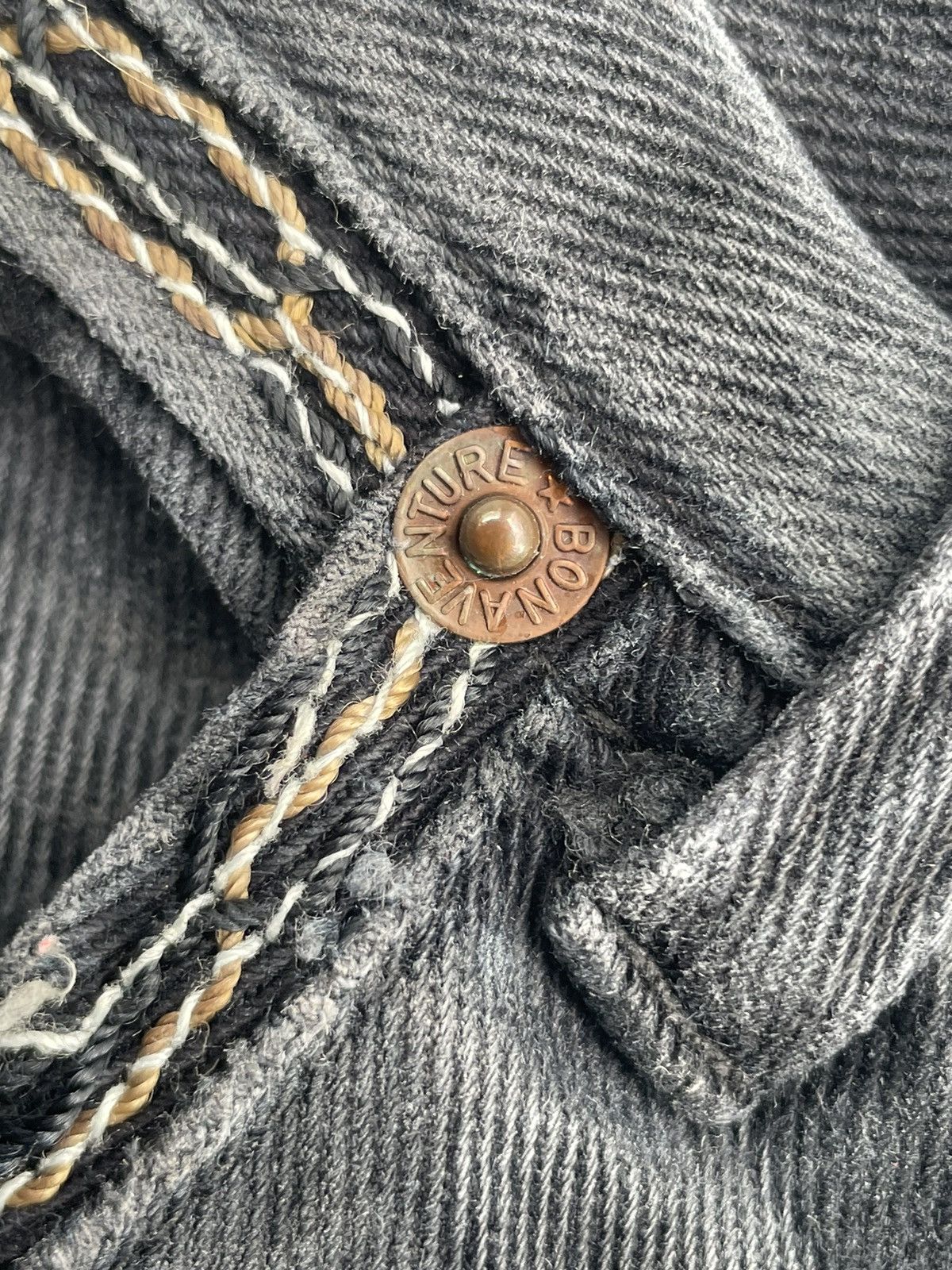 Designer Vintage Bonaventure Distresed Denim Size US 35 - 20 Thumbnail