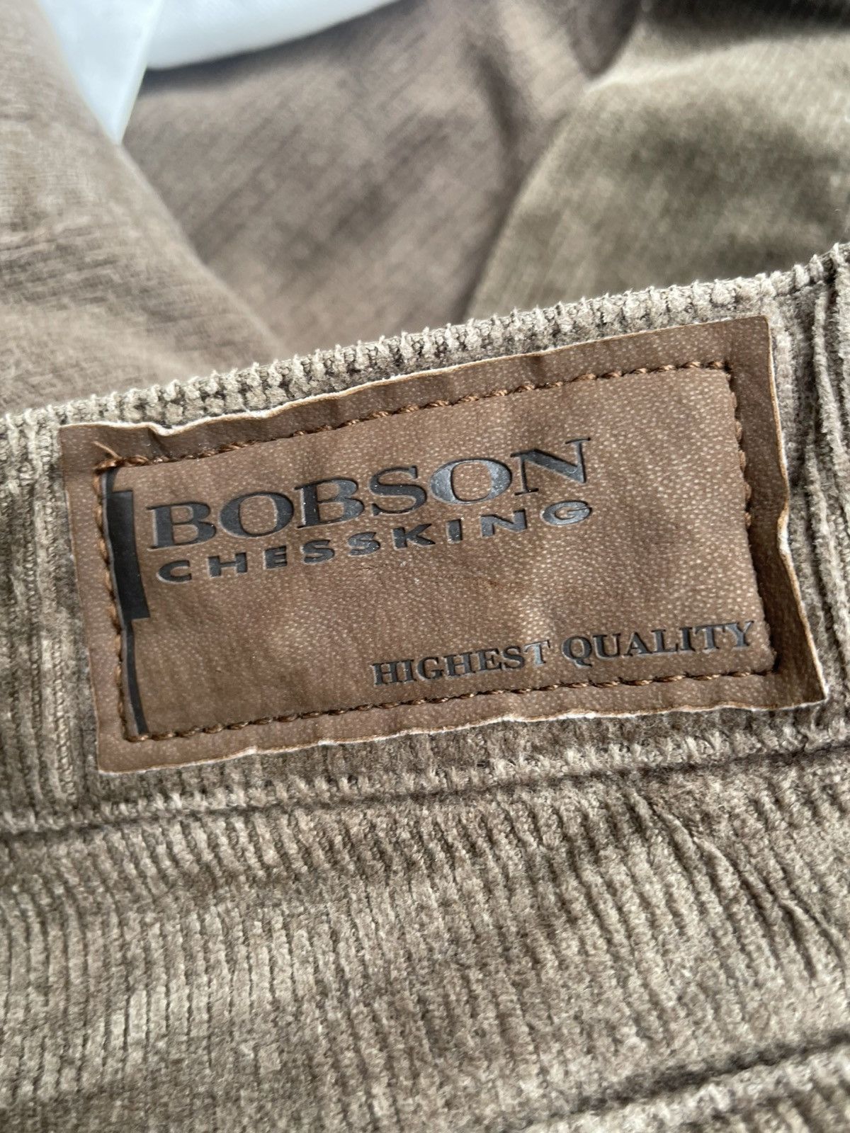 Japanese Brand Vintage Bobson Chesking Coduroy Jeans Size US 33 - 14 Thumbnail