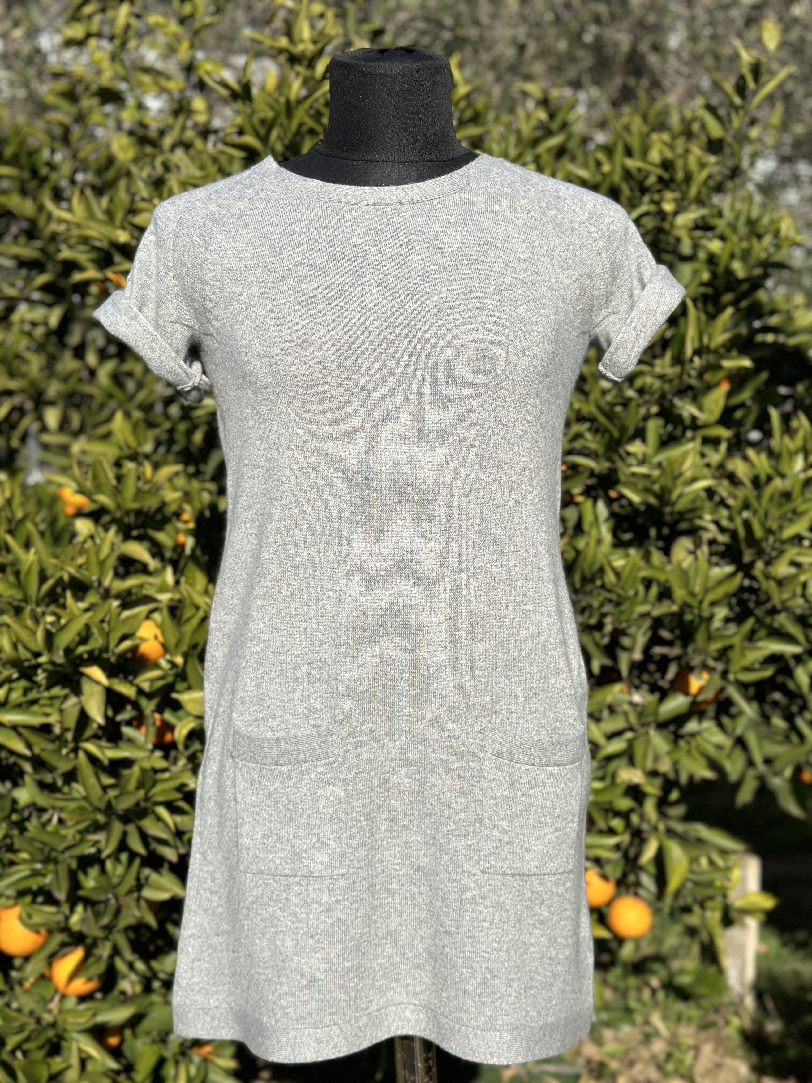 Theory Theory Pure Cashmere Pocket Heather Light Long Dress Size L Size L / US 10 / IT 46 - 12 Thumbnail