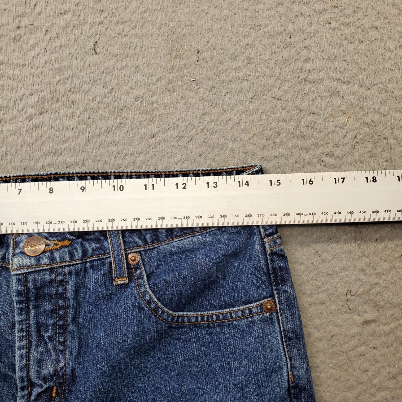 Vintage LEI Jeans Women Size 7 Blue Denim Medium Wash Straight Leg Arcuate Pocket Size 28" / US 6 / IT 42 - 5 Thumbnail