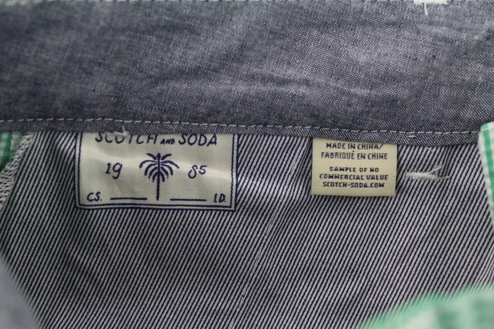Scotch & Soda ~W30 Green Patterned Turn-Up Zip Fly Beach 84276 Size US 30 / EU 46 - 8 Thumbnail