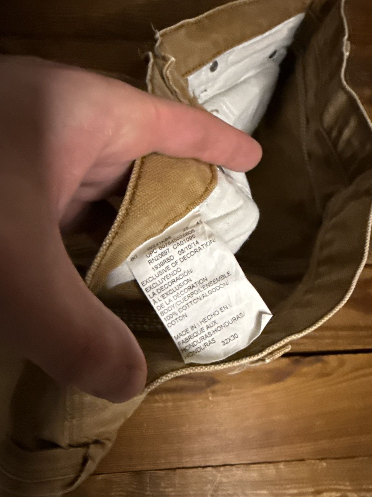 Dickies Vintage Dickies Tan Canvas Carpenter Work Pants Size US 31 - 3 Thumbnail