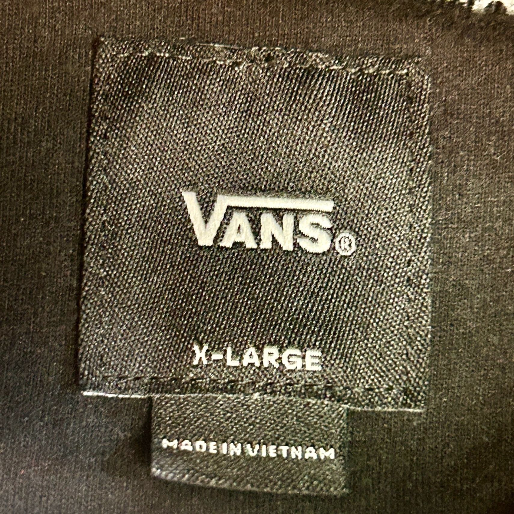 Vans VANS Hoodie Mens XL Black Full Zip Hooded Pockets Regular Fit Street Style Winter Spring Fall B Size US XL / EU 56 / 4 - 4 Thumbnail