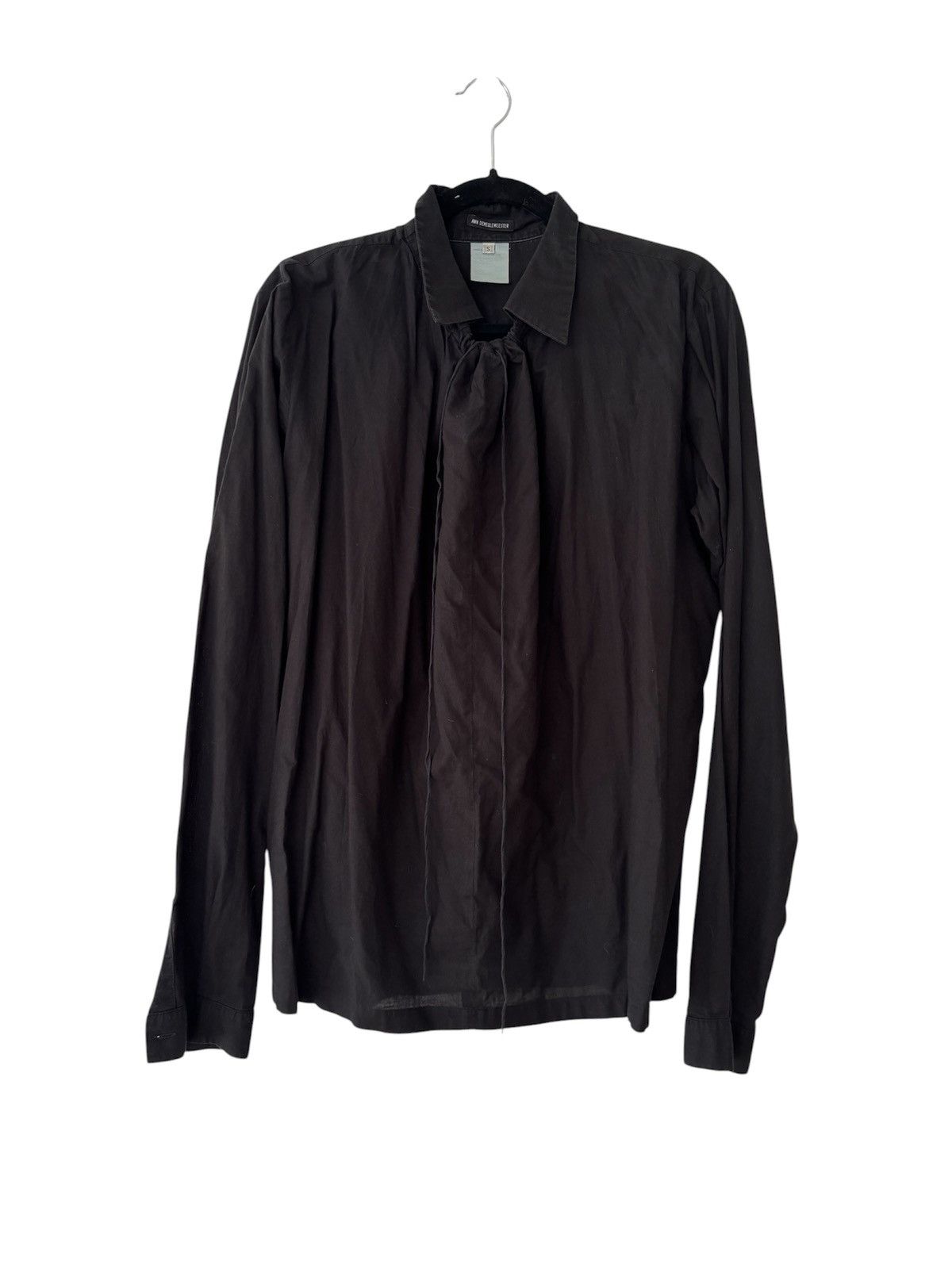 Ann Demeulemeester Ann Demeulemeester Iconic Ruched Front Shirt Size US S / EU 44-46 / 1 - 1 Thumbnail
