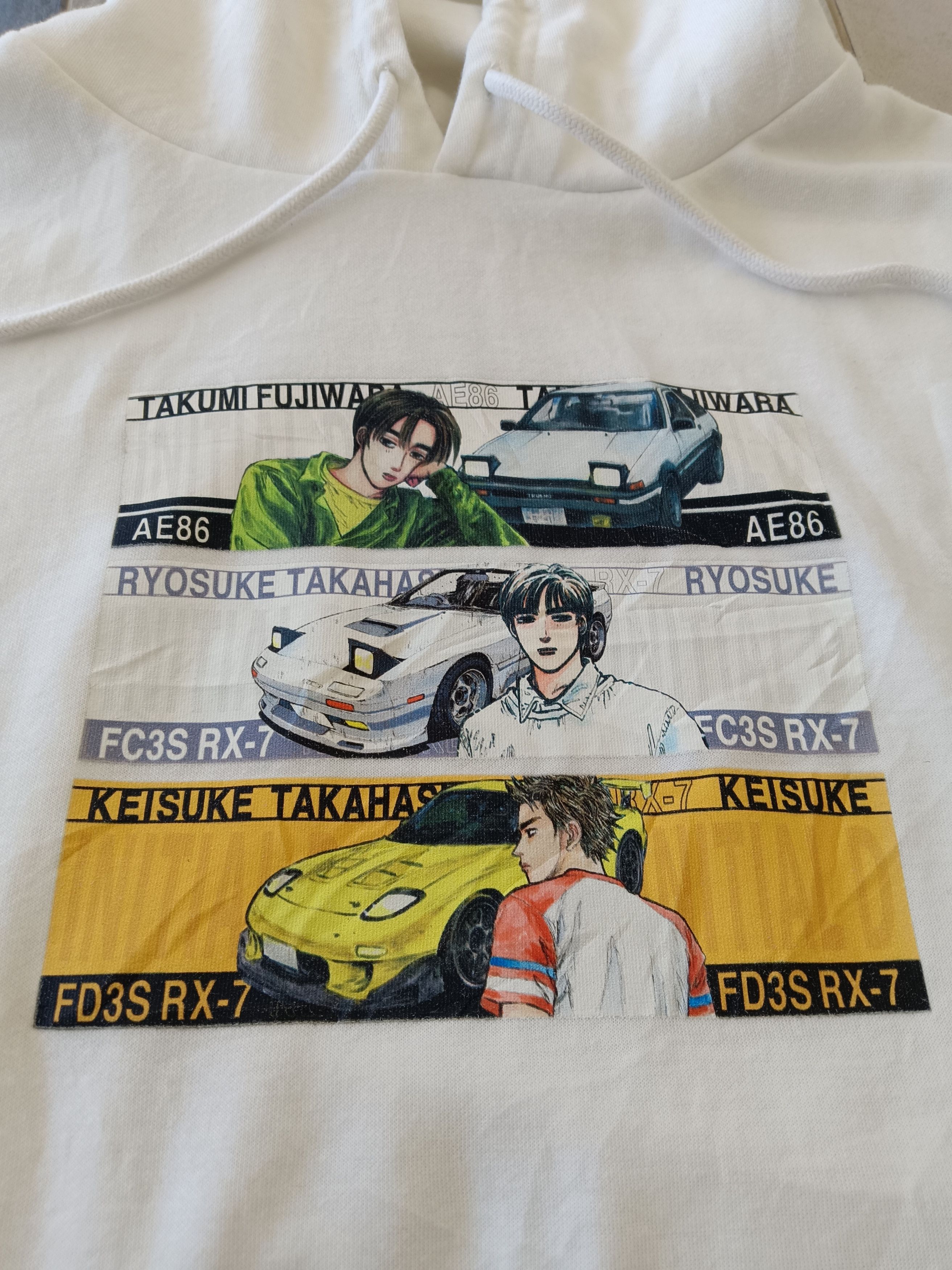 Anime Vintage initial D Cartoon Anime Japan Hoodie Size US L / EU 52-54 / 3 - 3 Thumbnail