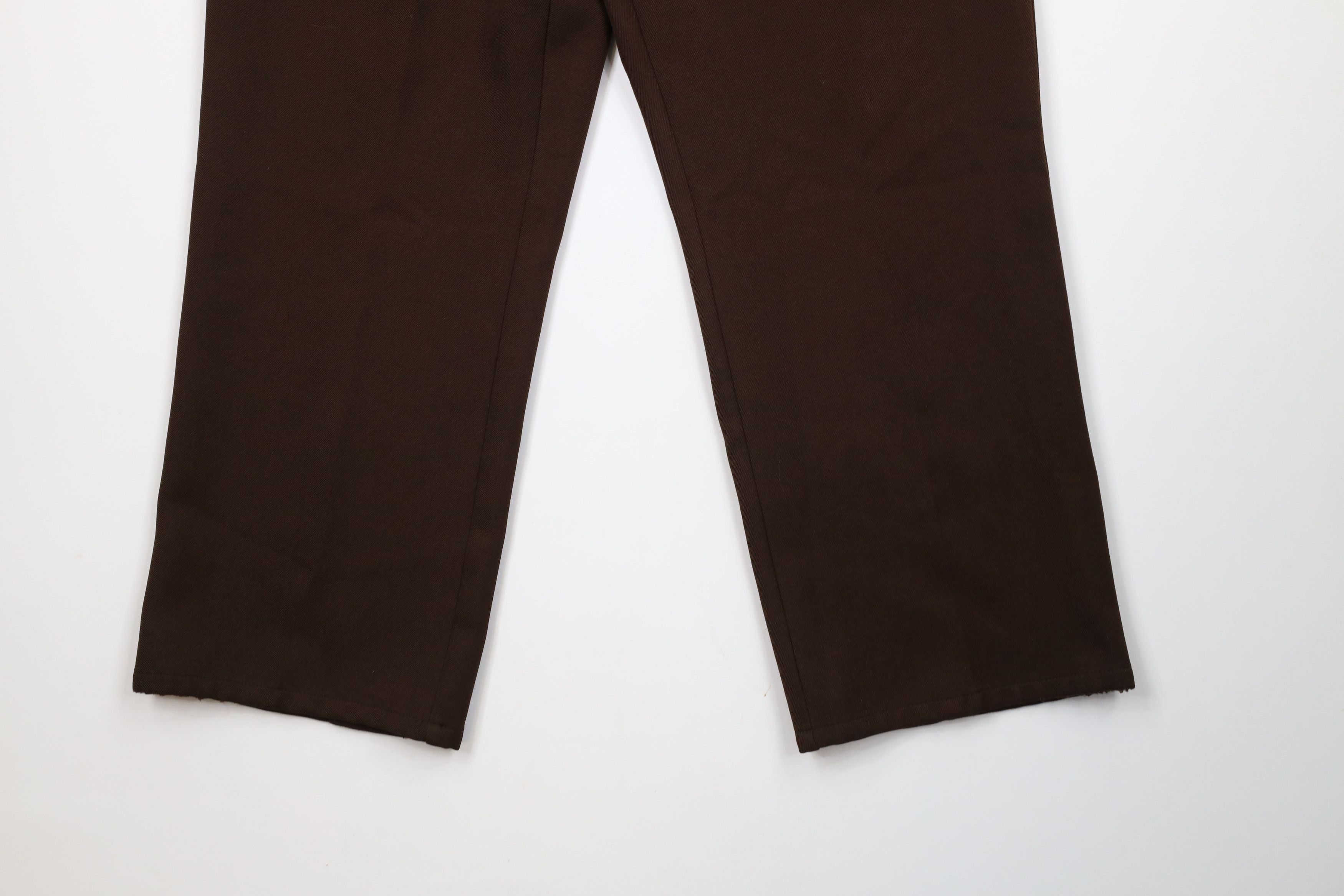 Vintage Vintage 90s Streetwear Wide Leg Knit Chino Pants Brown Size US 38 / EU 54 - 4 Thumbnail