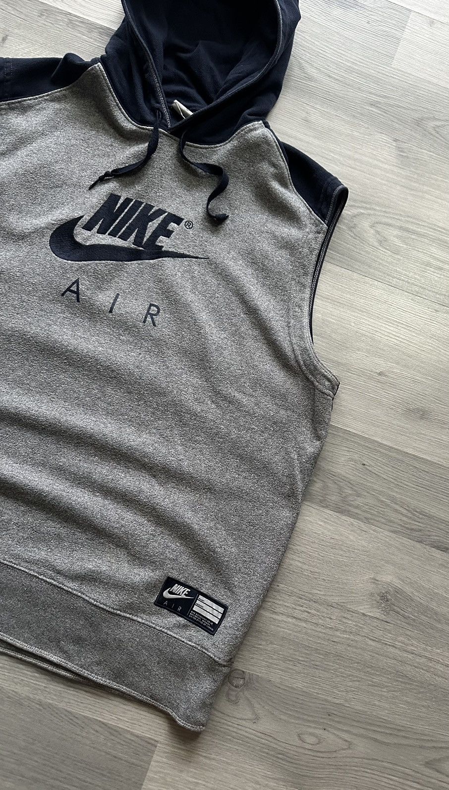 Nike Vintage sleeveless hoodie Nike air central logo Size US L / EU 52-54 / 3 - 2 Thumbnail