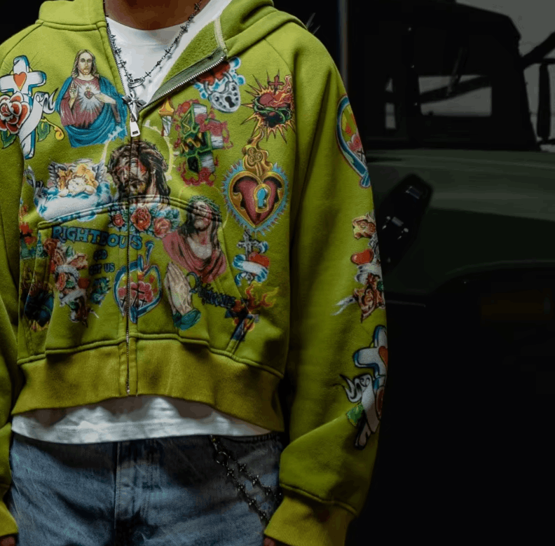 Japanese Brand Y2K clothing 2000s retro Hoodie Size US XL / EU 56 / 4 - 4 Thumbnail