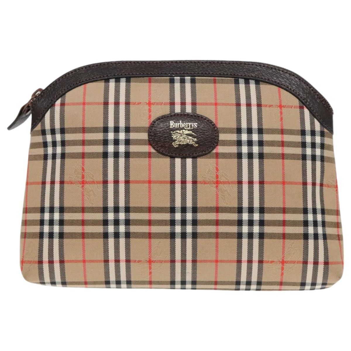 Burberry Nova Check Beige Canvas Clutch Bag (Pre-Owned) Size ONE SIZE - 1 Thumbnail