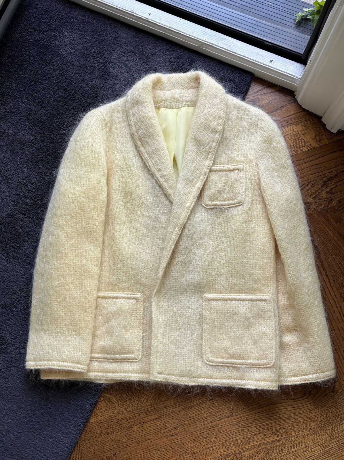 Vintage Vintage Mohair Jacket Blazer Bardolino England Loose Knit Size S / US 4 / IT 40 - 2 Thumbnail