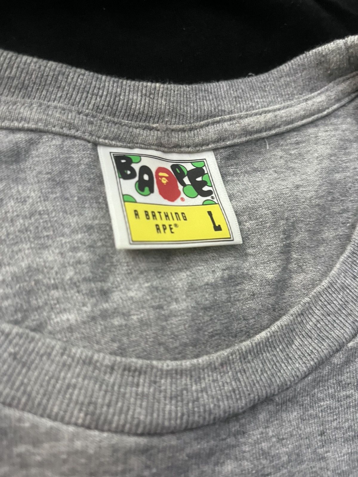 Bape GREY BIG APE BAPE TEE Size US L / EU 52-54 / 3 - 4 Thumbnail