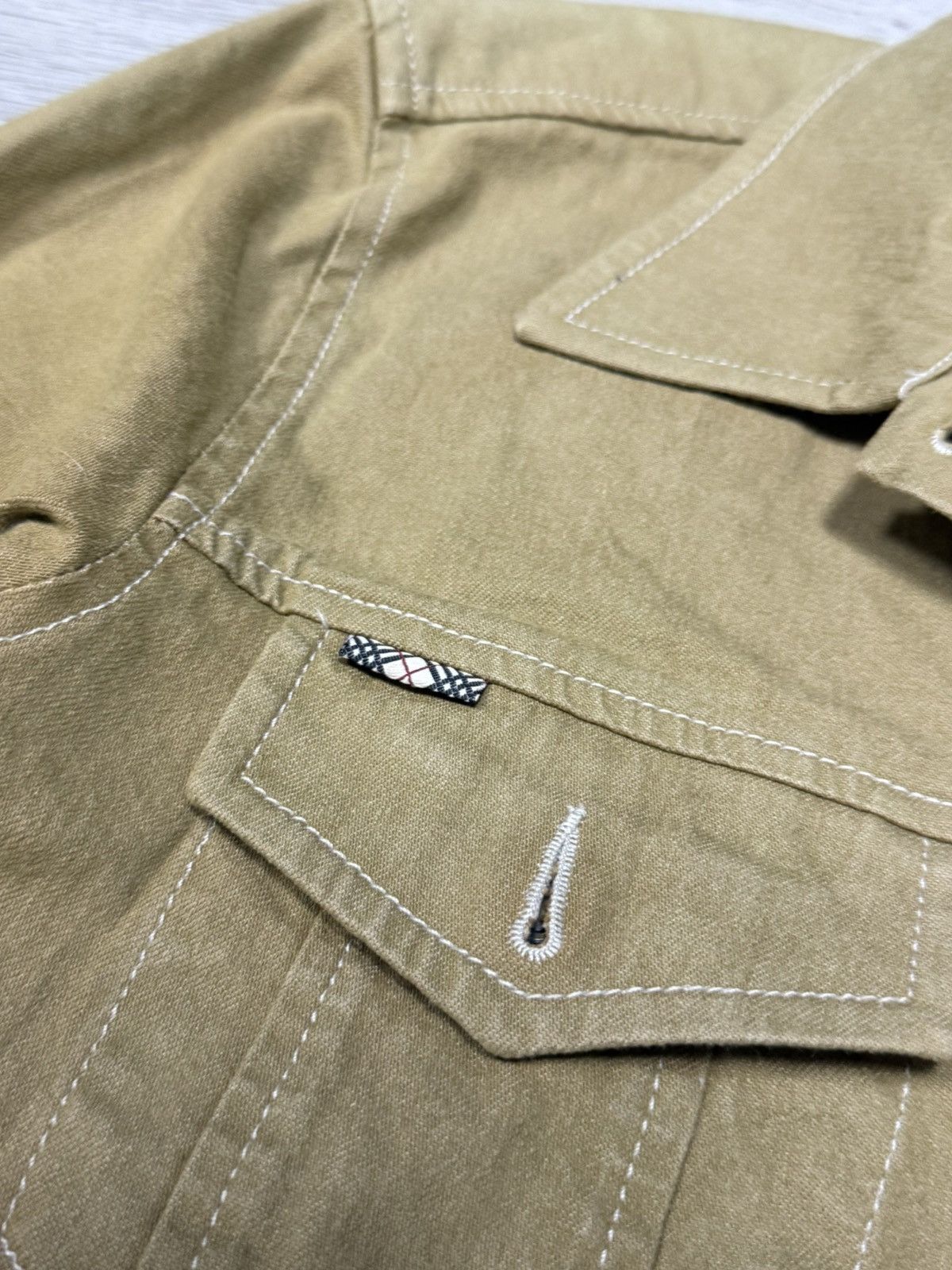 Burberry Burberry nova check denim jacket buttons vintage Size L / US 10 / IT 46 - 8 Thumbnail