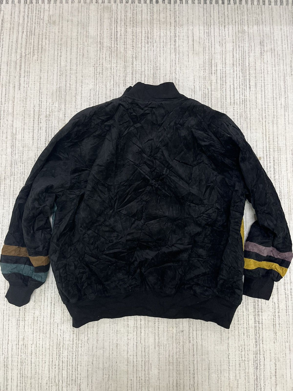 Issey Miyake Vintage 80s Japan designer velvet bomber jacket Size US M / EU 48-50 / 2 - 5 Thumbnail