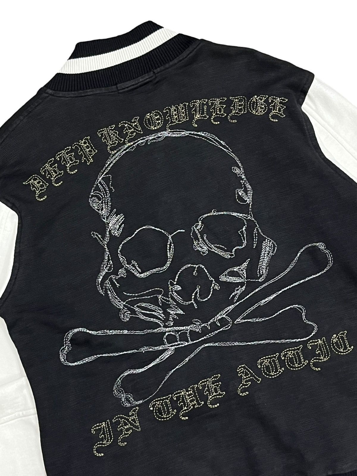 In The Attic 💀Vtg IN THE ATTIC Punk Varsity Jacket Death Brothers Skull Size US M / EU 48-50 / 2 - 2 Thumbnail