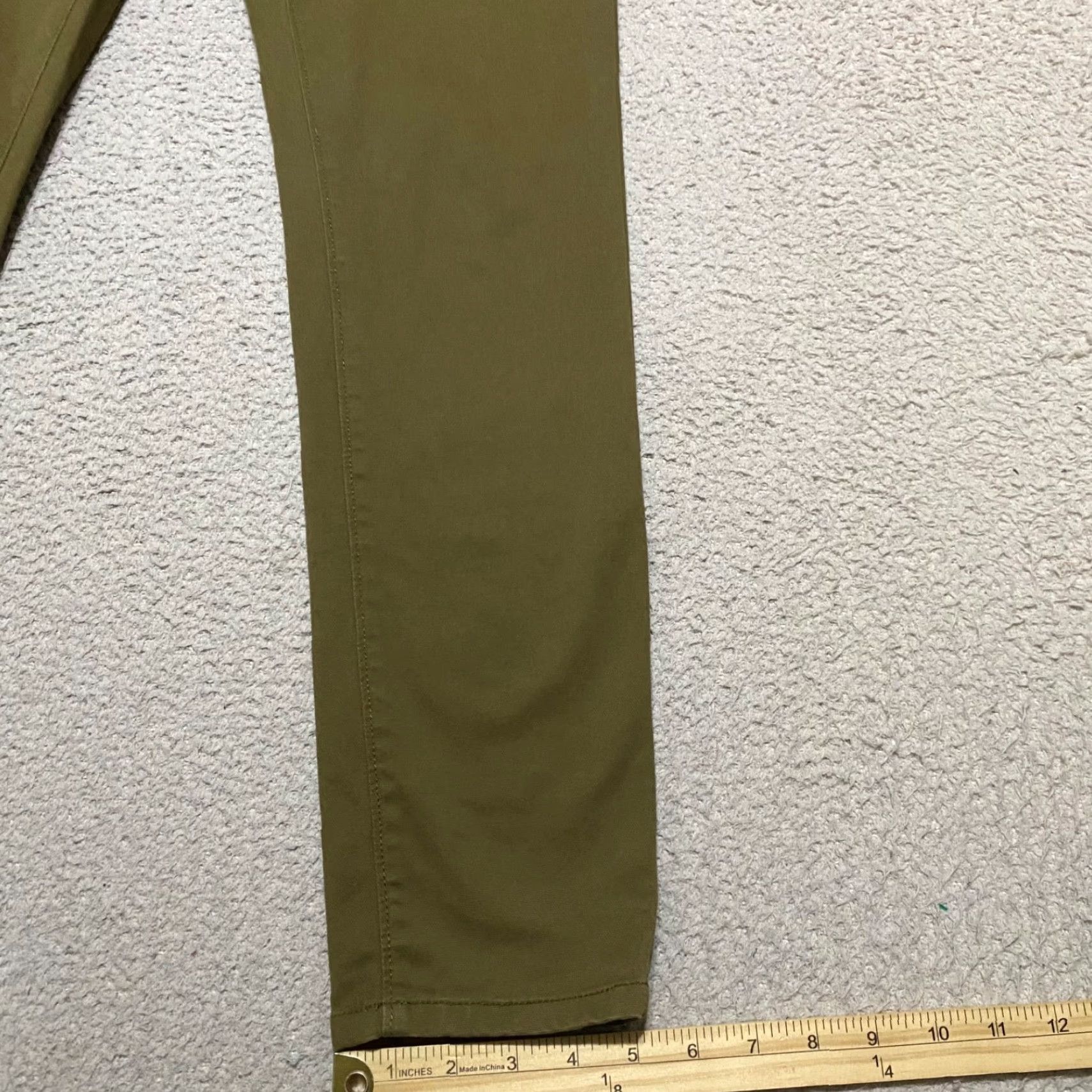 Vintage L.L. Bean Pants Womens 10 Green Slim Straight Chino Mid Rise Outdoor Work Size 32" / US 10 / IT 46 - 5 Thumbnail