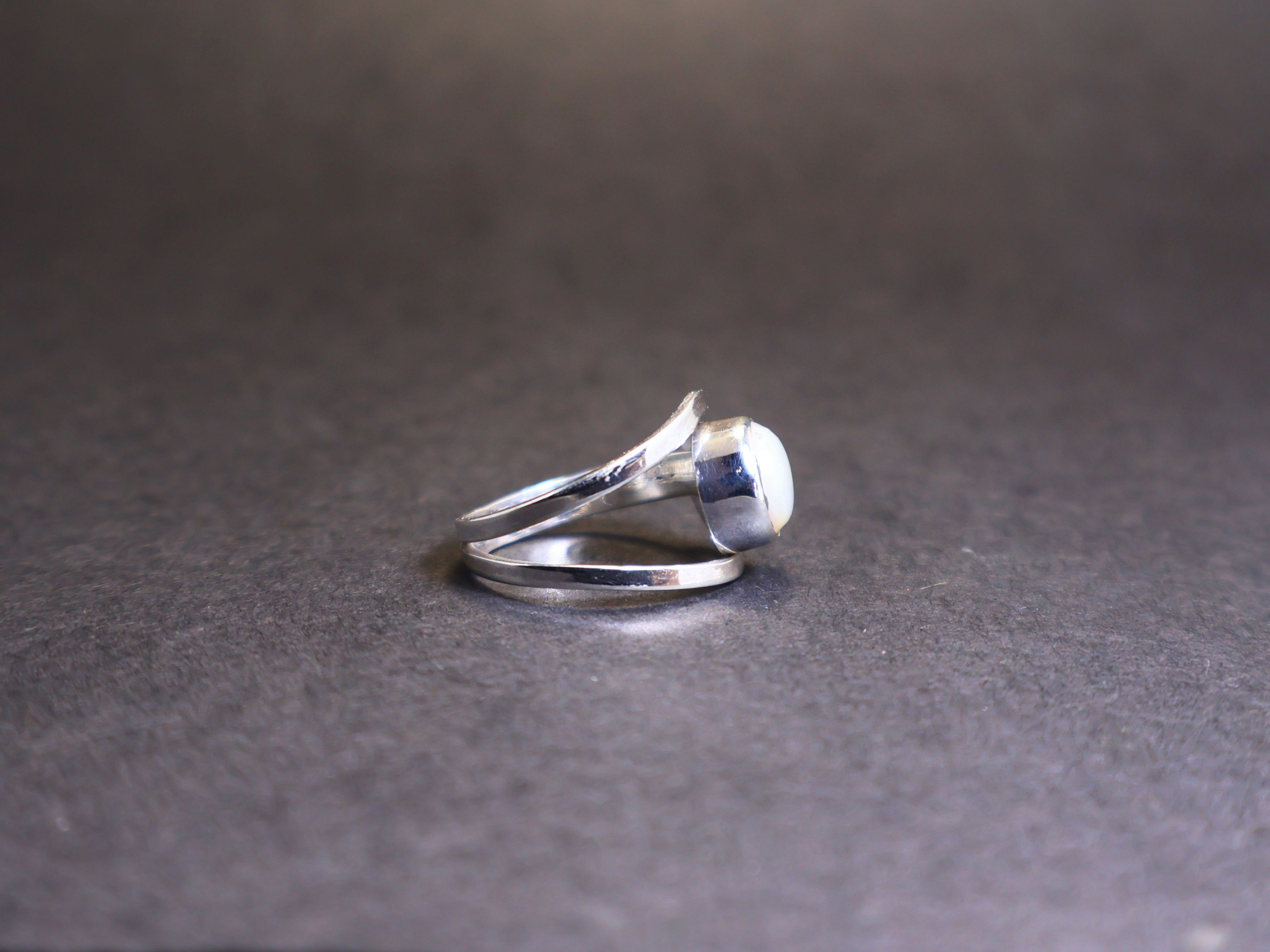 Handmade Pearl Ring, Women Handmade Sterling Silver Adjustable Ring, Size ONE SIZE - 4 Thumbnail