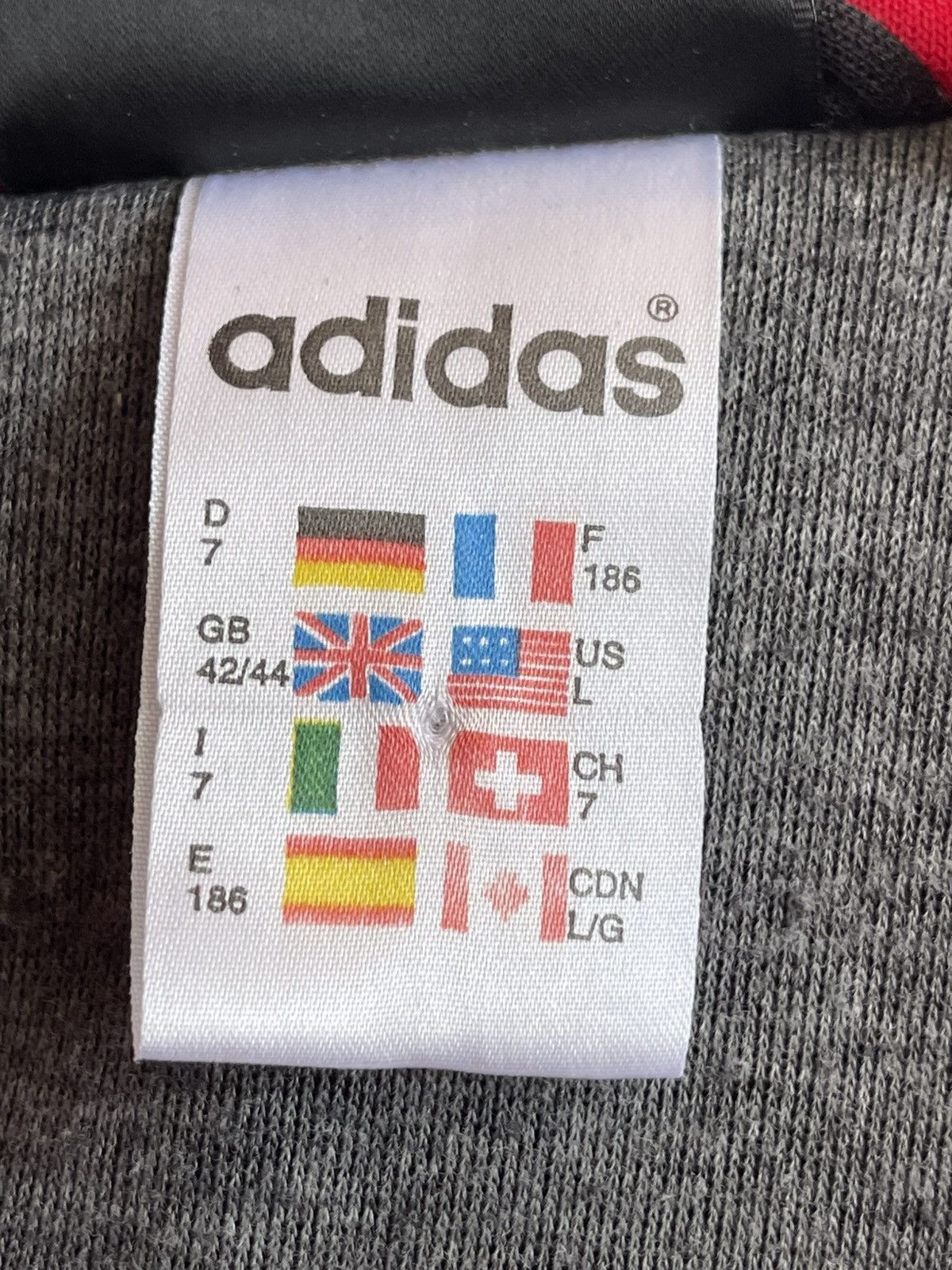 Adidas Vintage 90s Adidas One-Piece Tracksuit / Jumpsuit - Rare Size 50L - 6 Thumbnail