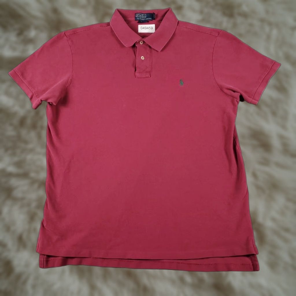 Ralph Lauren Ralph Lauren Polo Shirt Mens XL Pink Solid Short Sleeve Button-Collar Classic Polo Shirt Mens XL Pink Size US XL / EU 56 / 4 - 1 Thumbnail