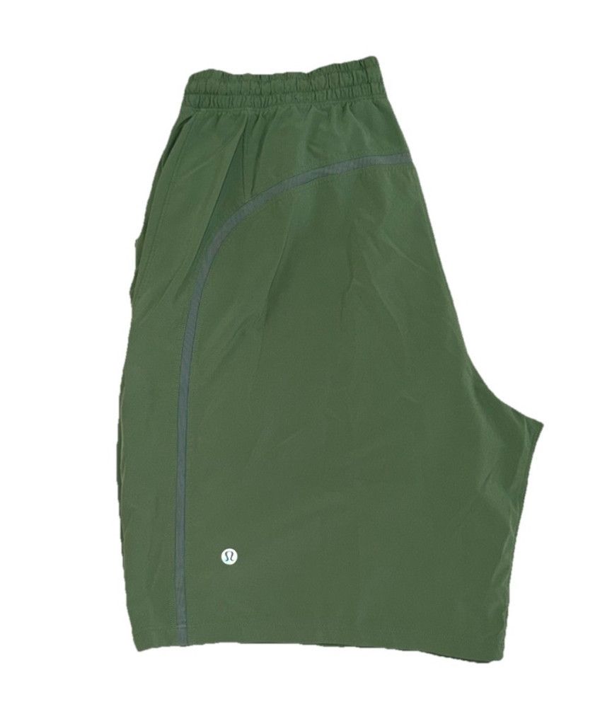 Lululemon LULULEMON PACE BREAKER SHORT LINER 9” GREEN SIZE MEDIUM Size US 28 / EU 44 - 1 Thumbnail