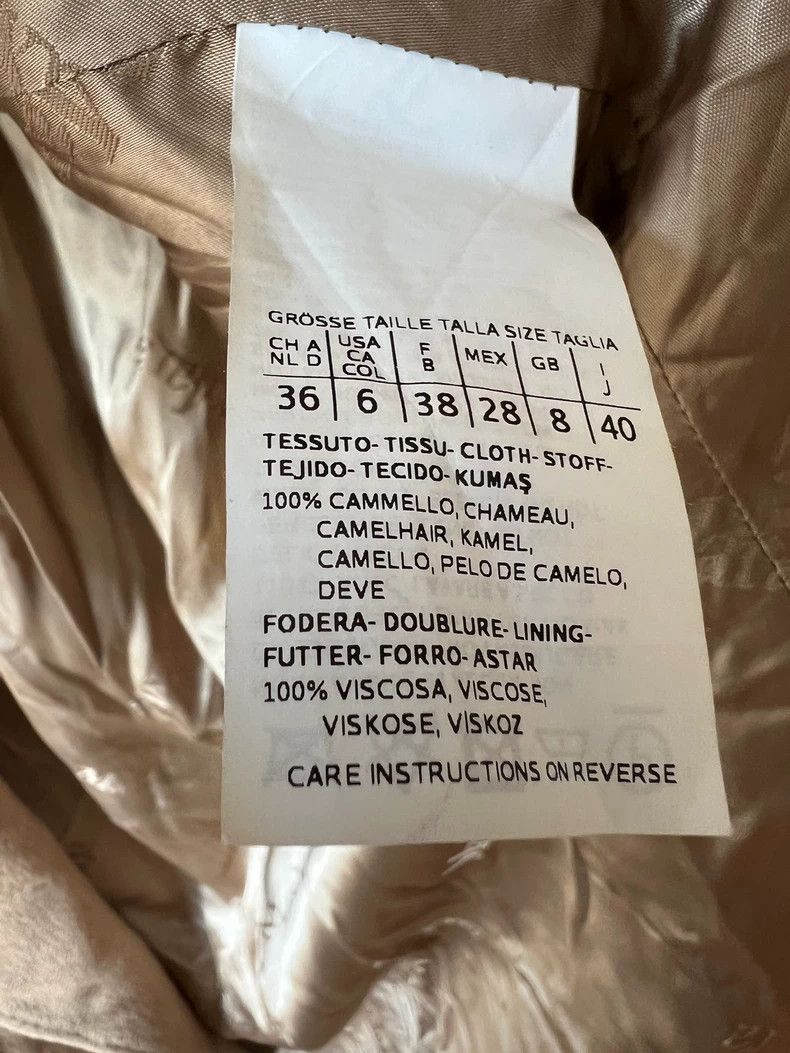 Other Max Mara Camel 100% Camel Hair Large Size M / US 6-8 / IT 42-44 - 5 Thumbnail