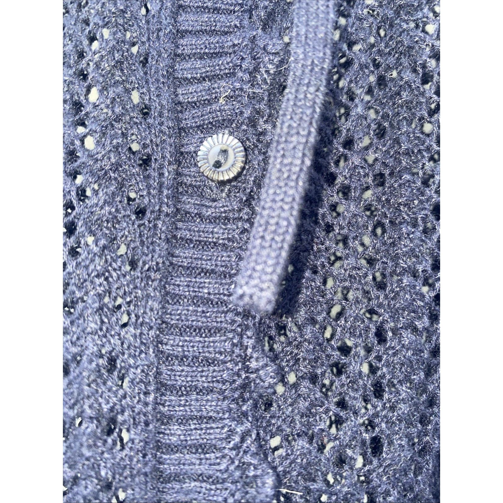 Gap GAP x DOEN Navy Blue Linen Blend Cardigan Size Large Size L / US 10 / IT 46 - 3 Thumbnail